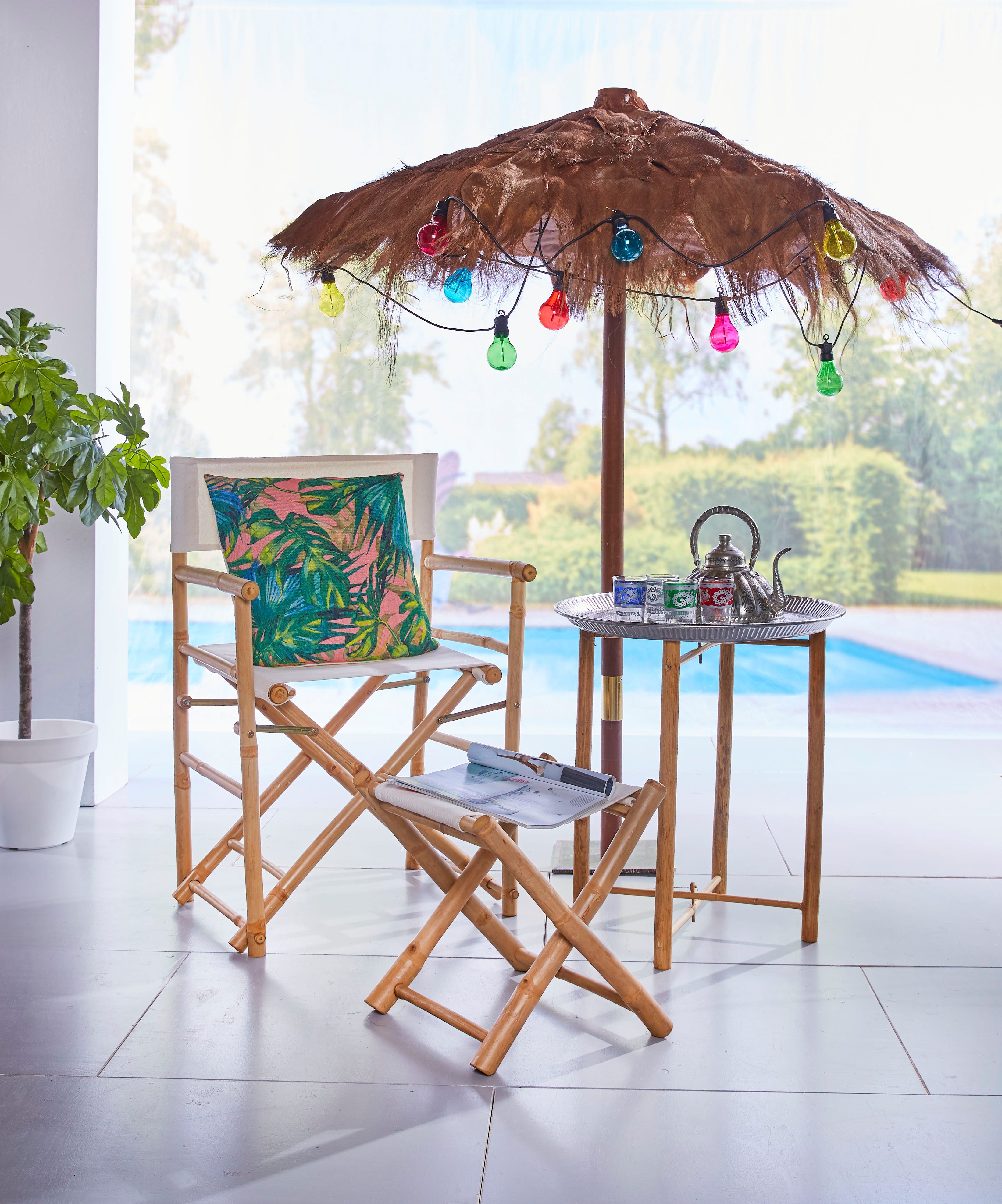 Luxform Lichterkette 24V-Lichterkette Maui - mit 10x farbigen LED, Überall aufhängbar, drinnen und draußen