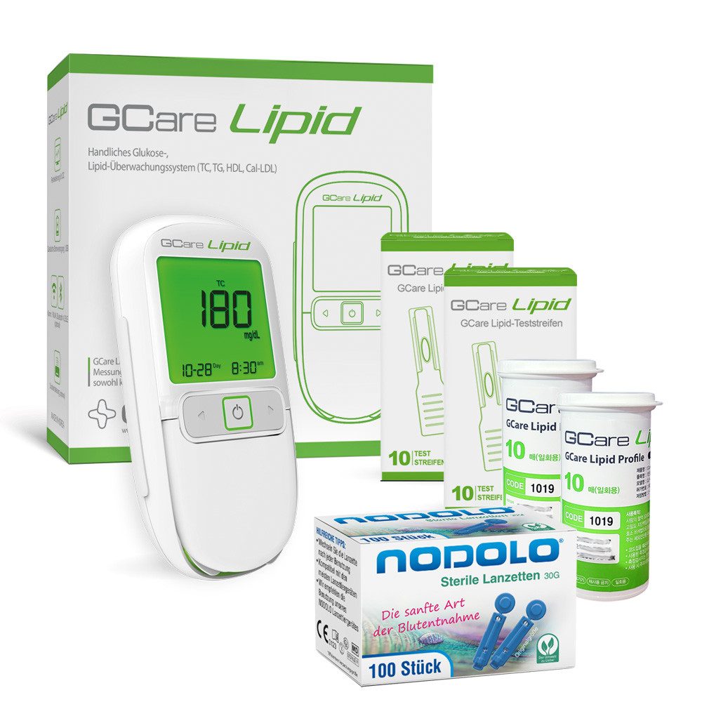 Cholesterin Messgerät 4 in1 (TC, TG, HDL& kalk. LDL)