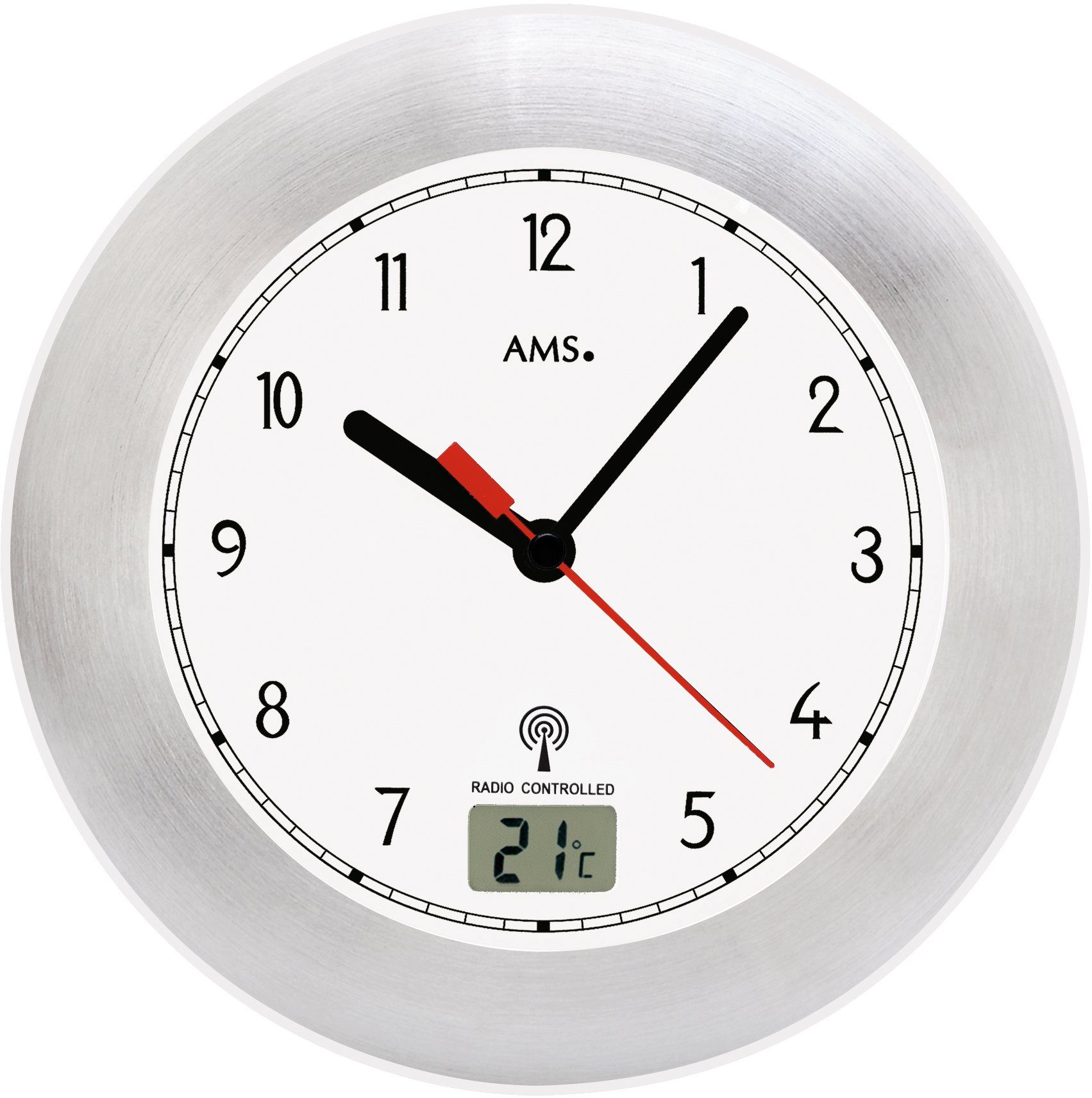 AMS Funkwanduhr F5920 (Quarzuhr,Wohnzimmer,Esszimmer,Küche,Arbeitszimmer,Bü günstig online kaufen