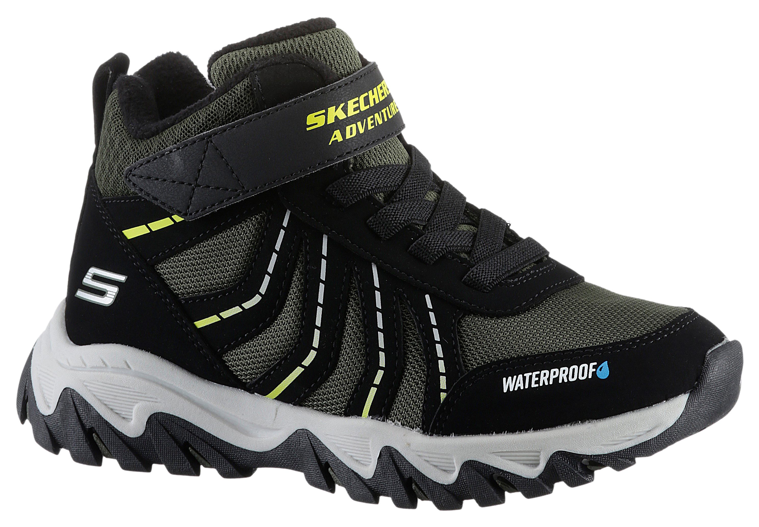 Skechers RUGGED RANGER-HYDRO SCOUT Winterstiefel Trekkingschuh, Outdoorschuh, Schnürboots mit Fleece Futter
