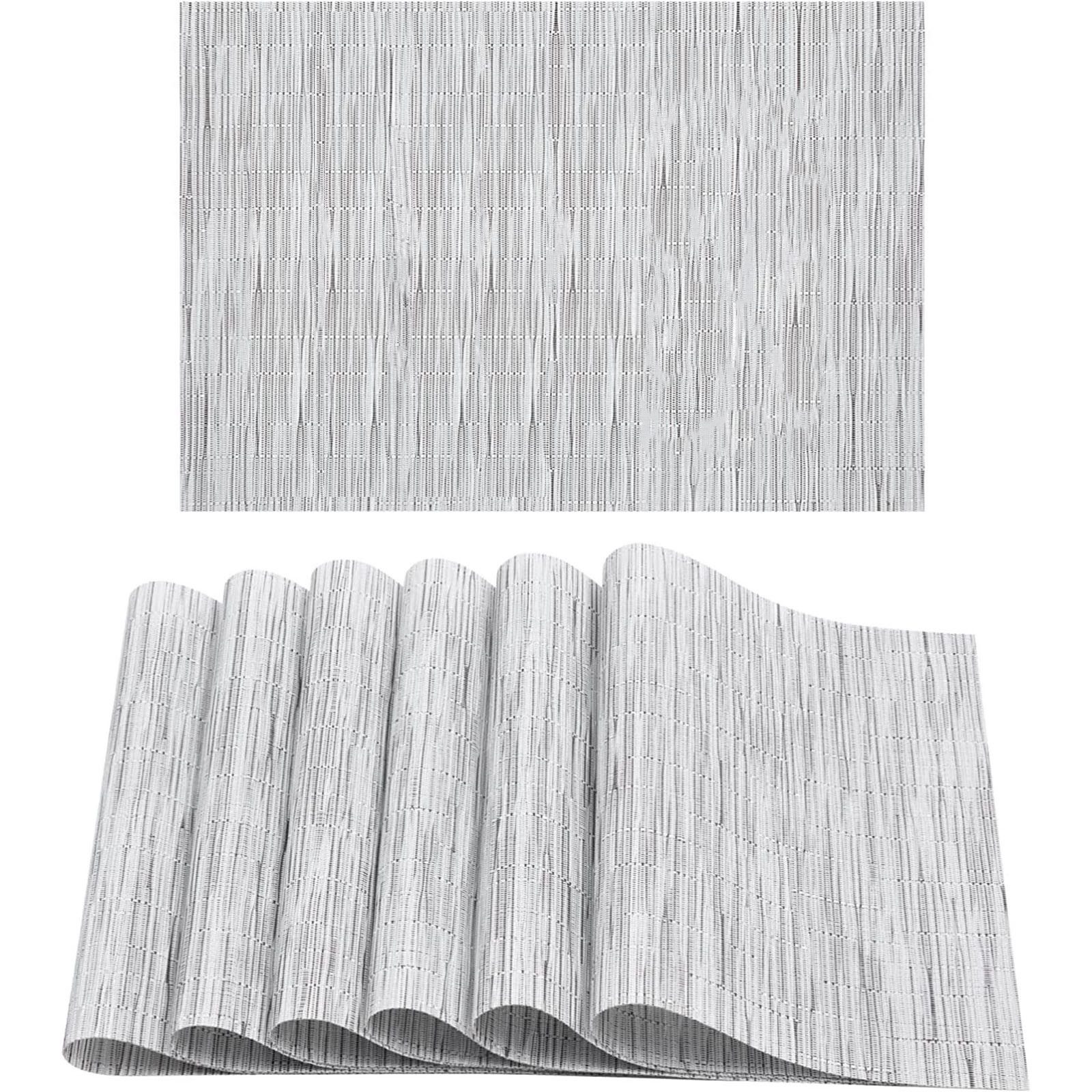 STILVORA Platzset 6er Essmatte Tischsets gewebtes Platzset, Rutschfest & Sc günstig online kaufen