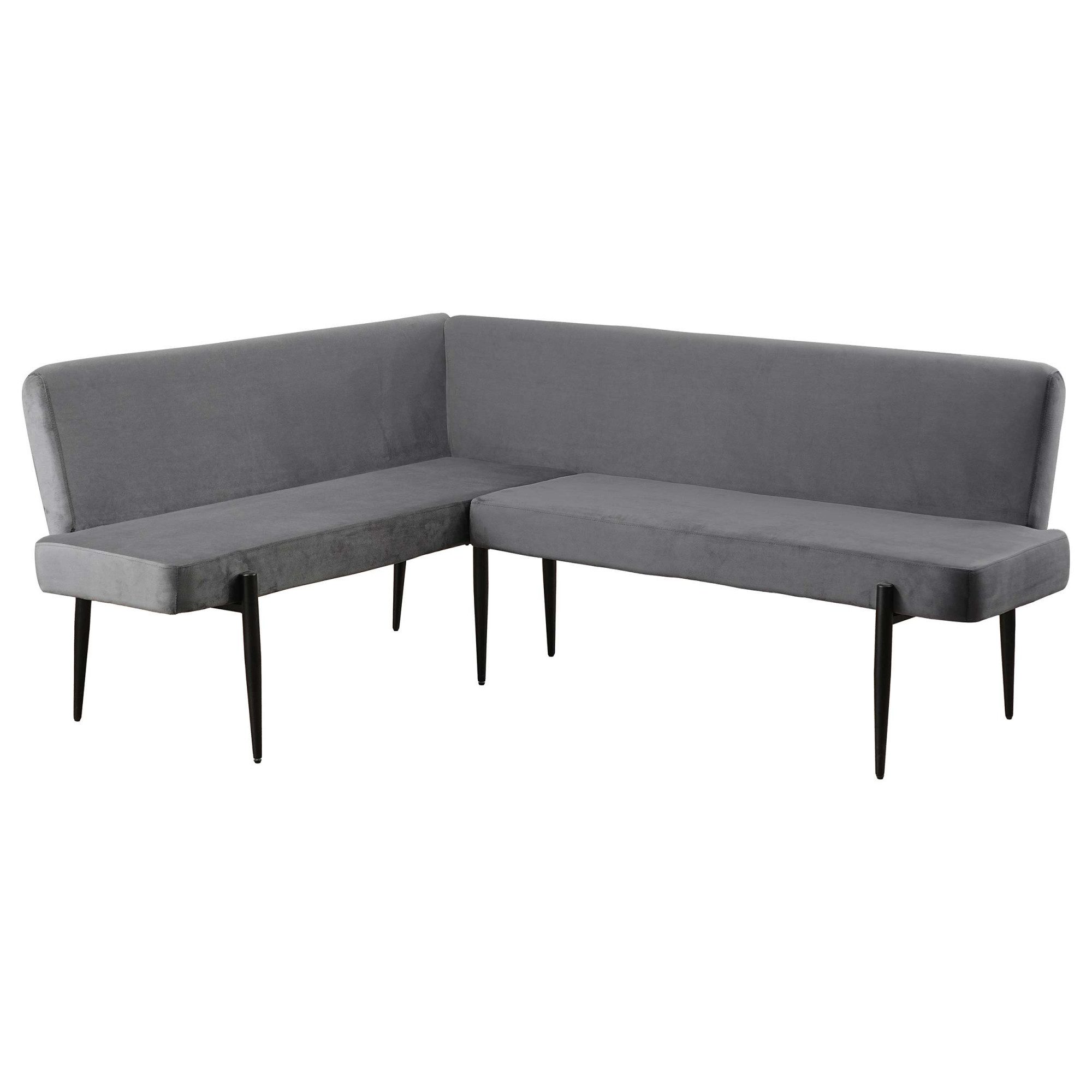 OTTO home Eckbank Frida, Federkern, pflegeleichtem Velours oder Webstoff Bezug, Breite 210 cm
