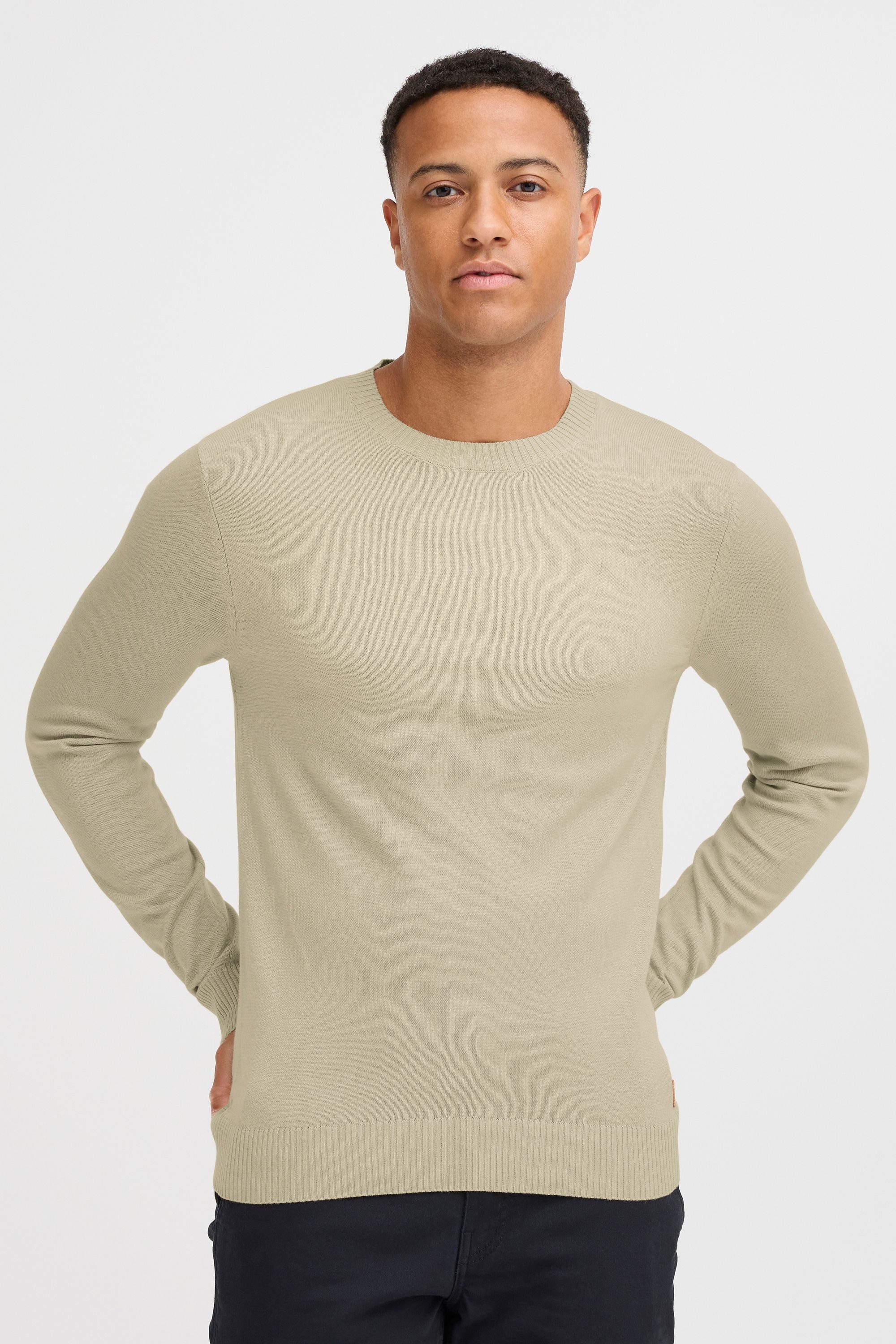 Blend Strickpullover BHLars Strickpullover mit aufgestickten Ellenbogenpatc günstig online kaufen