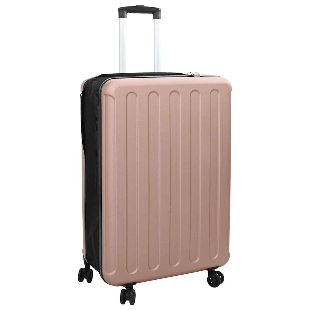 vidaXL Koffer mit Schloss Roségold 50 x 30 x 76 cm ABS Kunststoff