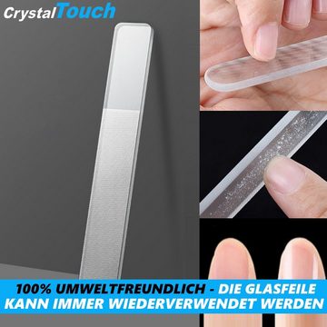 MAVURA Glasnagelfeile CrystalTouch Nano Kristall Glasfeile Professionelle, Glasnagelfeile Nagelfeile Nagel Feile Maniküre Pflege