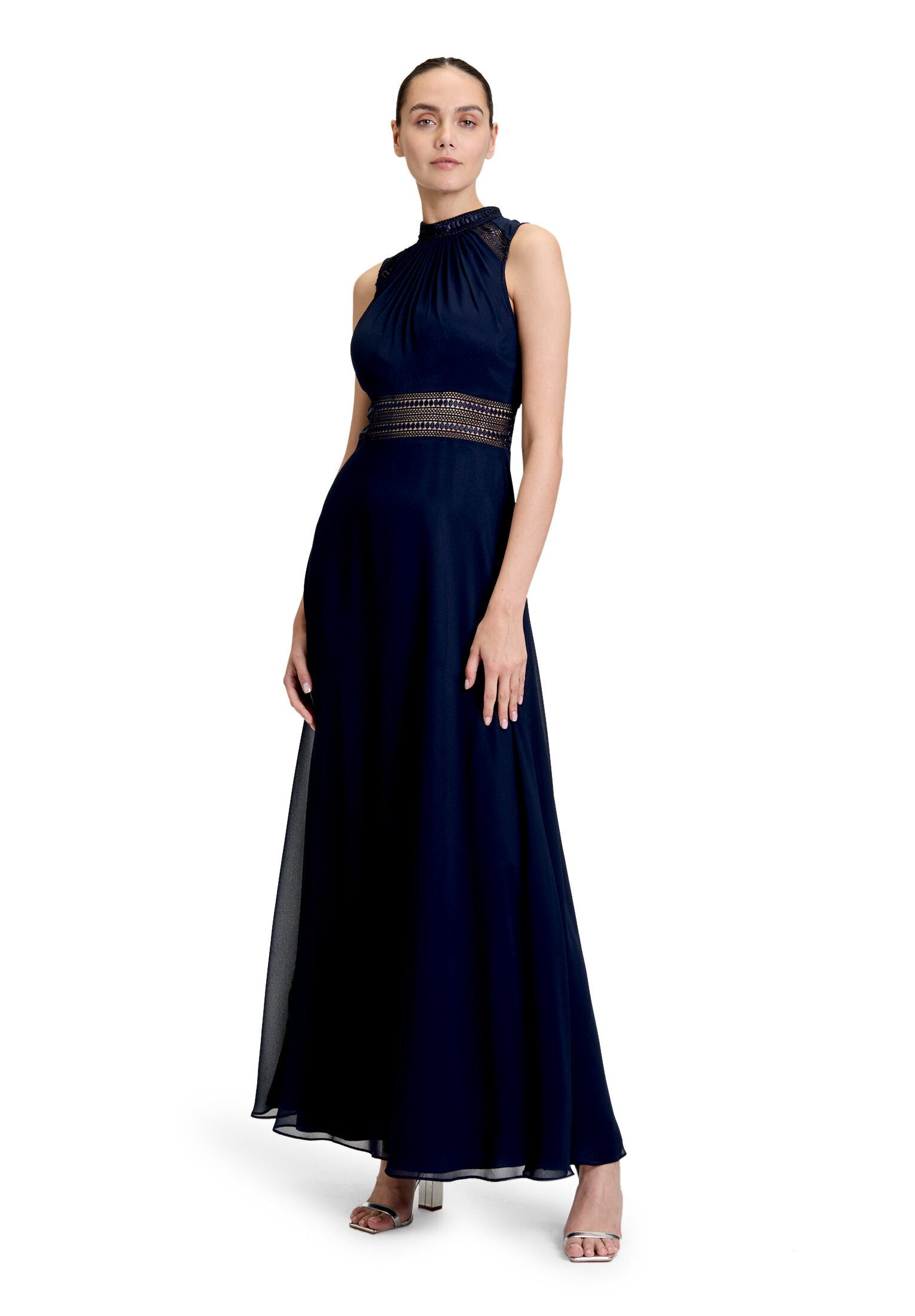 Vera Mont Abendkleid Damen rückenfrei Aufgesteppte Bänder