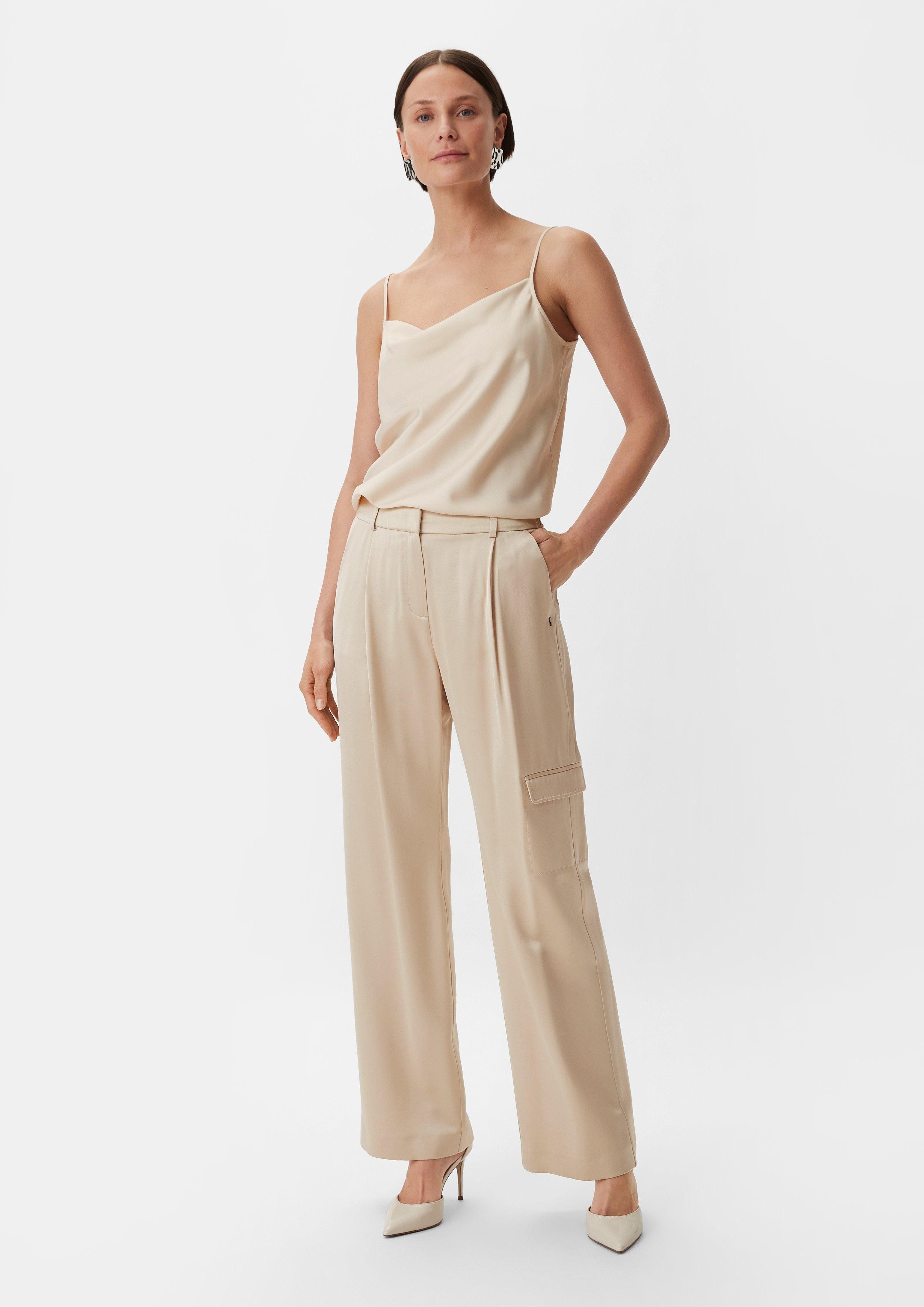Stoffhose Regular: Hose aus Viskosemix
