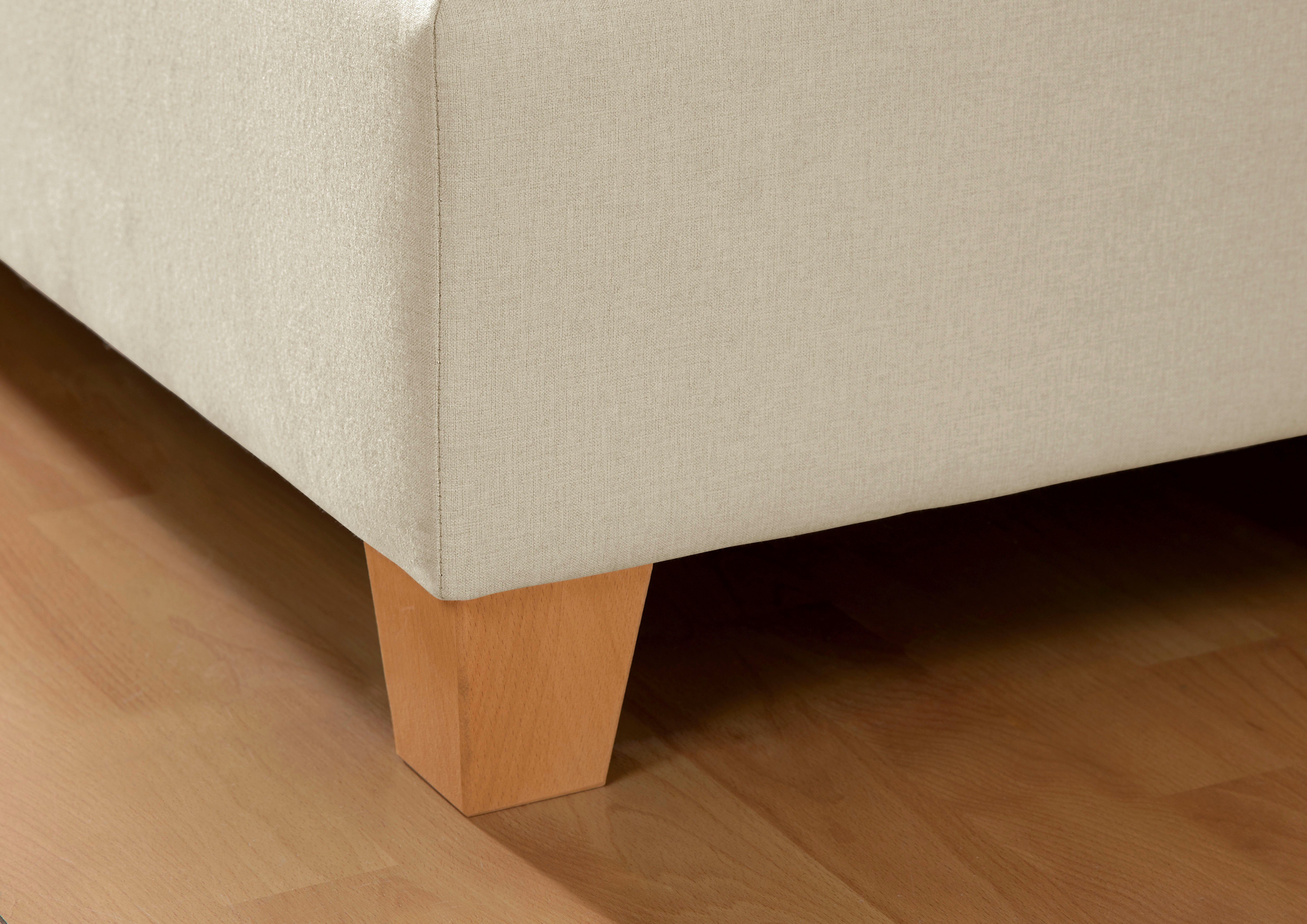 Home affaire Boxspringbett Calloway, inkl. Topper, XXL-Ausführung, in 4 Farben, 5 Breiten, 3 Matratzenarten
