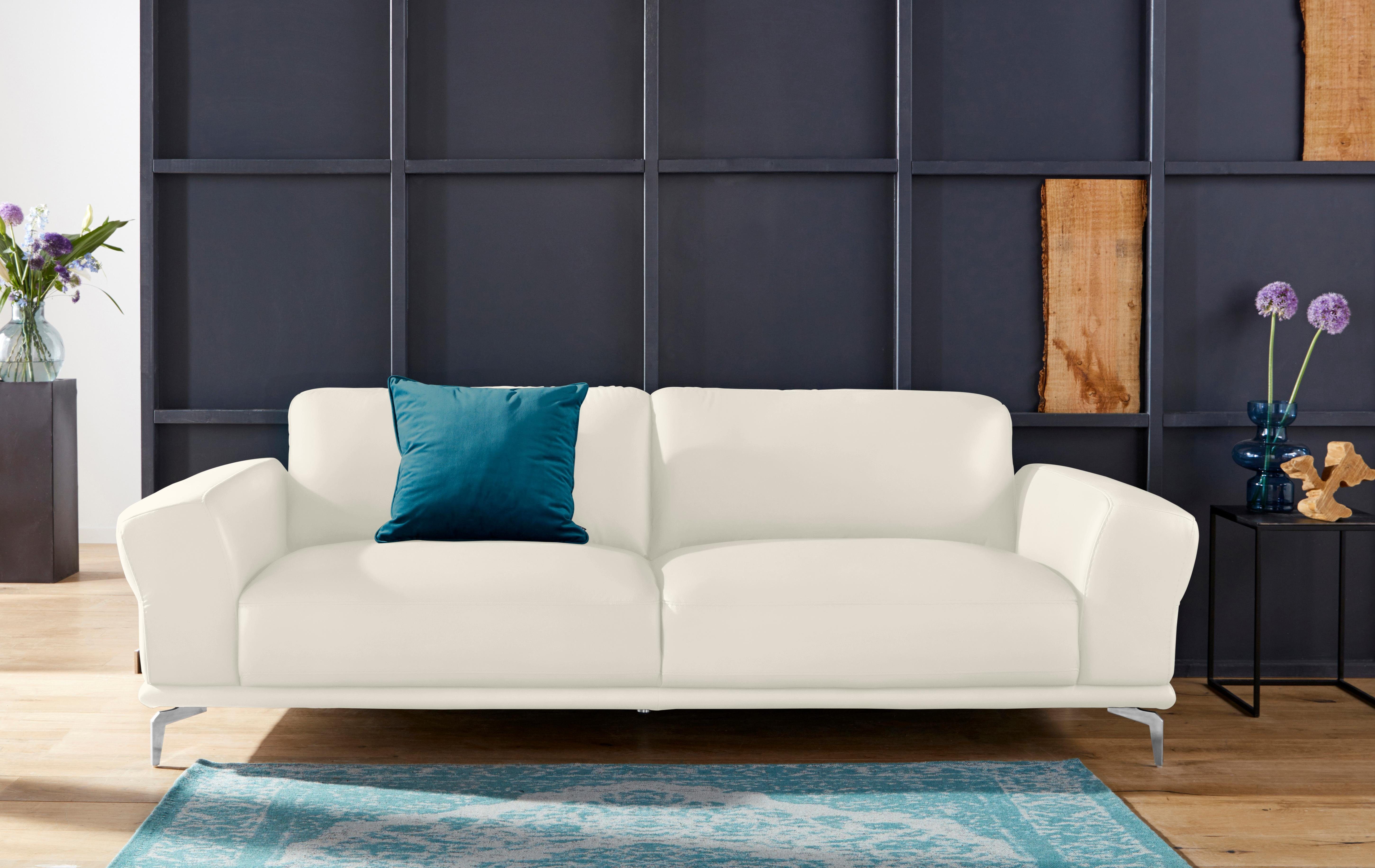 W.SCHILLIG 2,5-Sitzer montanaa, mit Metallfüßen in Chrom glänzend, Breite 232 cm