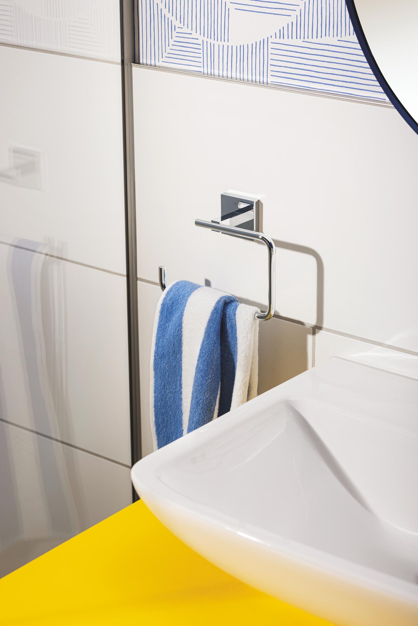 Grohe Handtuchhalter Start Cube, Handtuchring - Chrom