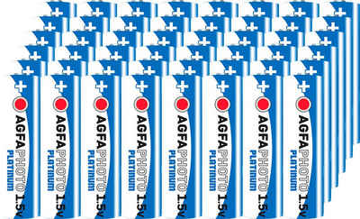 AgfaPhoto »Batterie Alkaline, Mignon, AA, LR06, 1.5V, Platinum, Karton (48-Pack)« Batterie