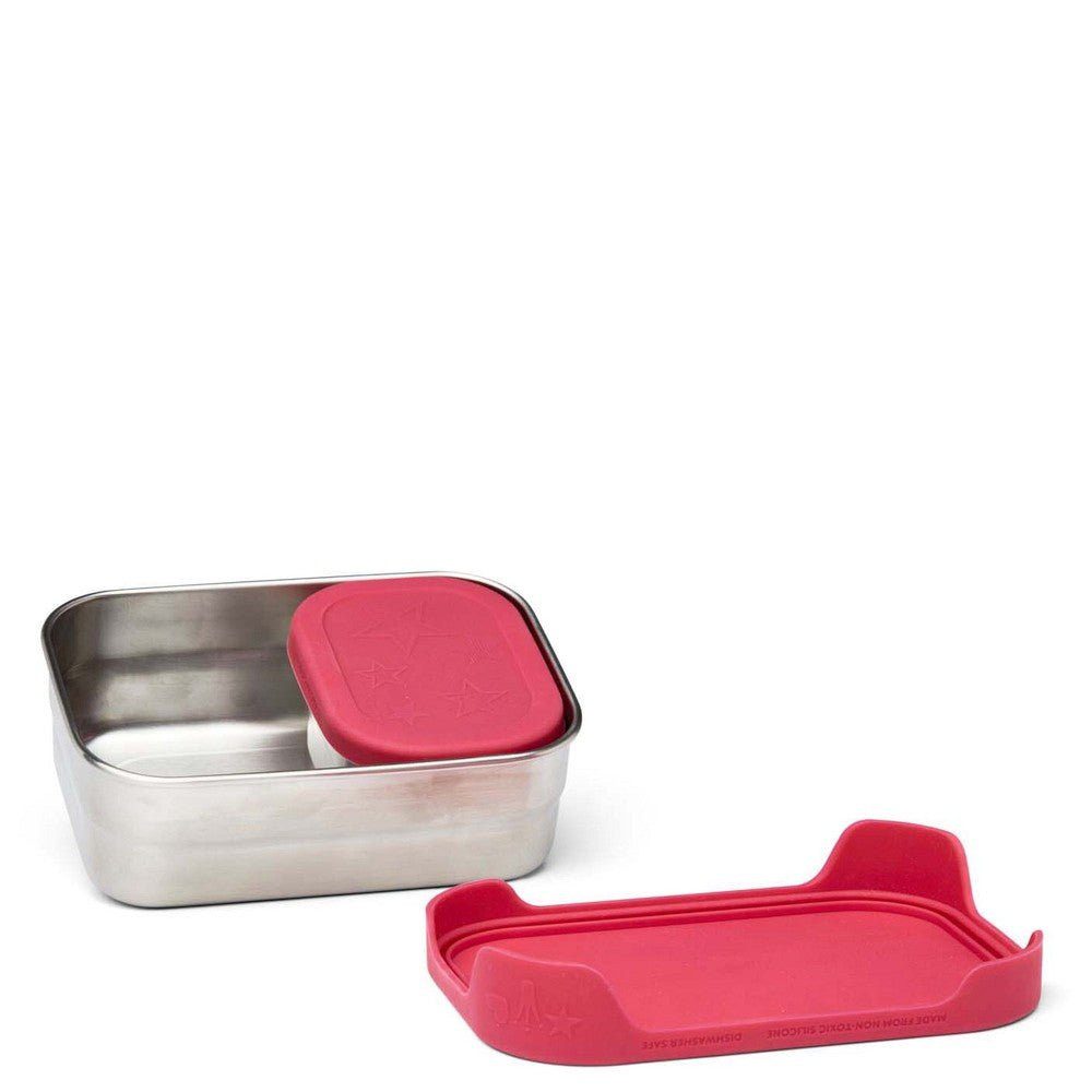 ergobag Lunchbox Zubehör - Brotzeitbox Edelstahl 2tlg. 16 cm (Prinzessin), Edelstahl