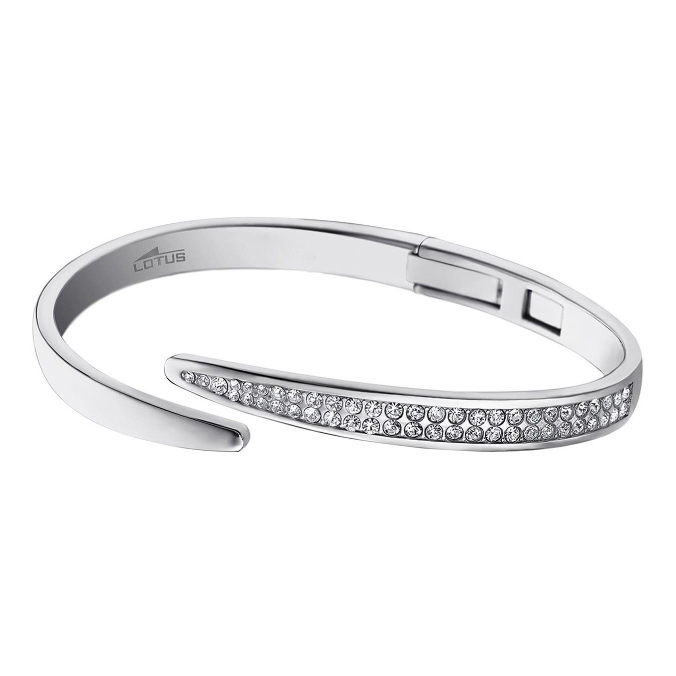 Lotus Style Armspange Lotus Style Armband Armspange silber (Armspangen), für Damen aus Edelstahl (Stainless Steel)