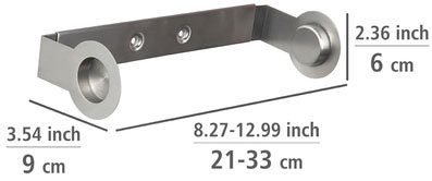 WENKO Küchenrollenhalter Modell Cerri, Papierrollenhalter für die Küche zur Wandmontage, rostfreier Edelstahl
