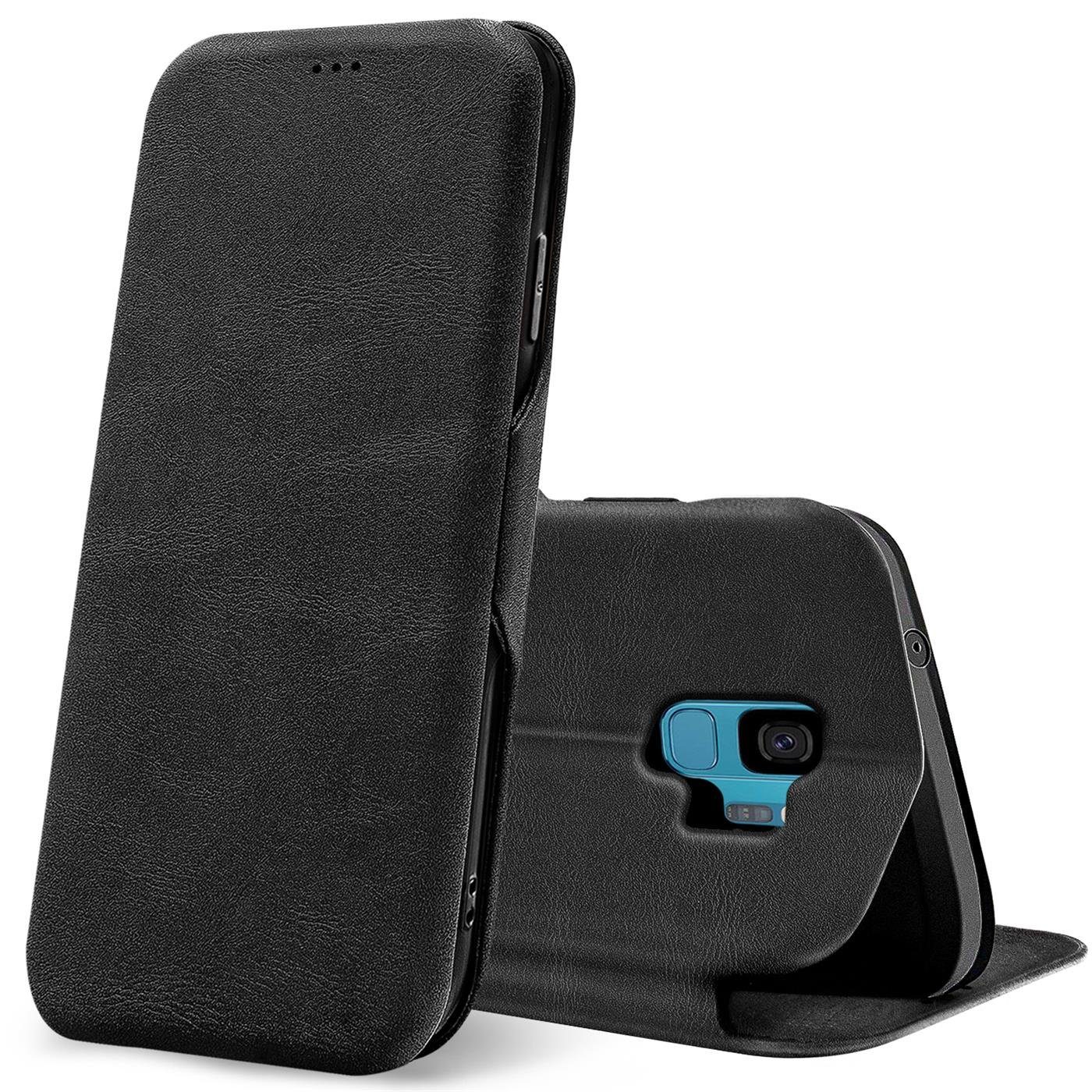 CoolGadget Handyhülle »Business Premium Hülle« für Samsung Galaxy S9 5,8  Zoll, Handy Tasche mit Kartenfach für Samsung S9 Schutzhülle Case online  kaufen | OTTO