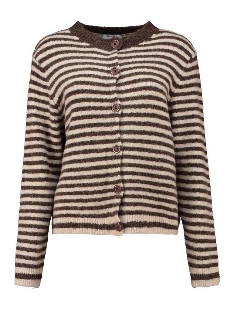ZABAIONE Strickjacke Cardigan Vi44olett