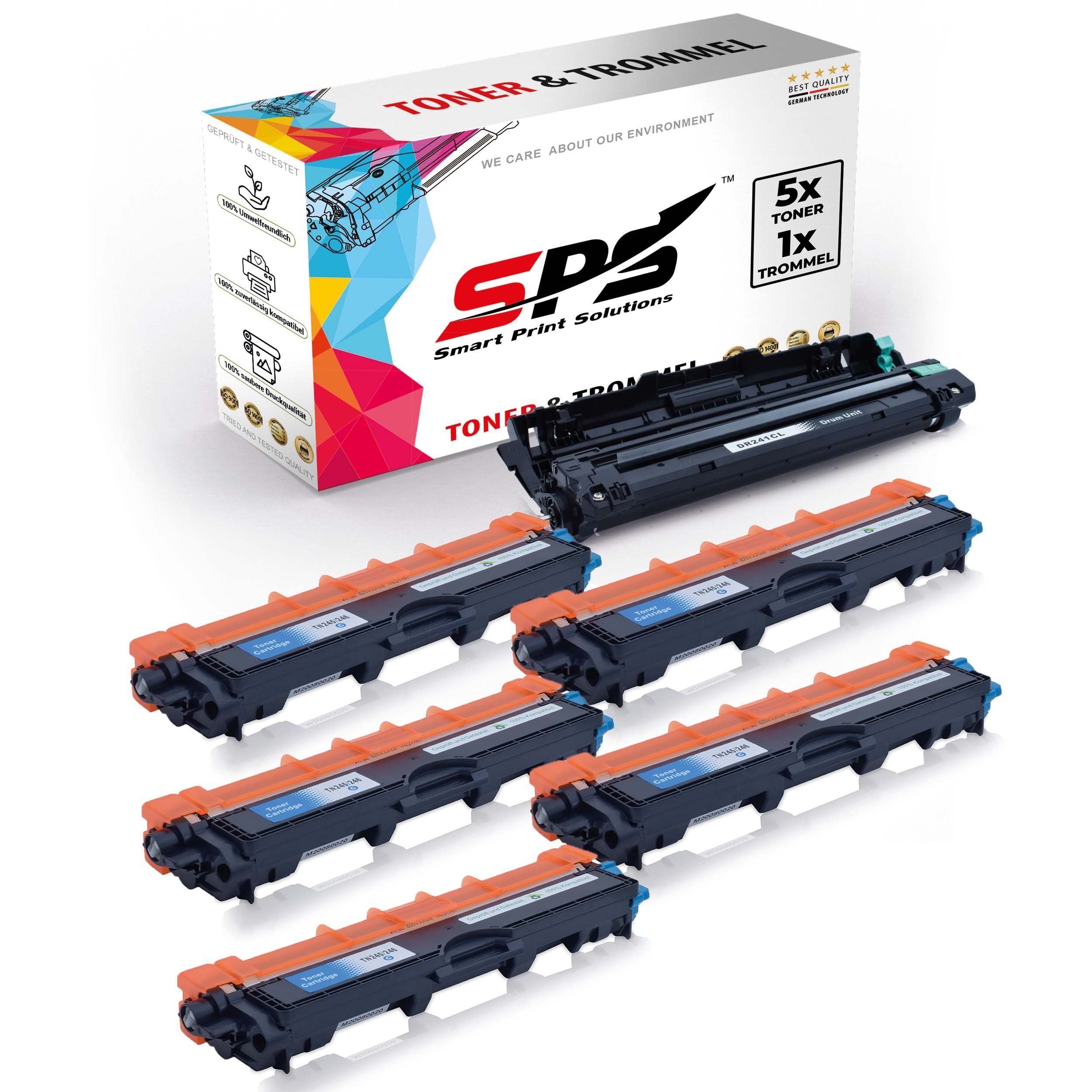 SPS Tonerkartusche Kompatibel für Brother MFC-9332CDW DR-241CL TN-245, (6er Pack)