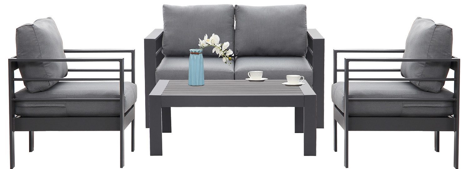 MeXo Gartenlounge-Set XXL Gartenmöbel Set Aluminium günstig online kaufen