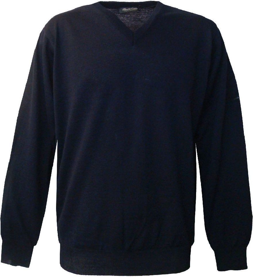 Mode Monte Carlo Strickpullover Pullover V Marine