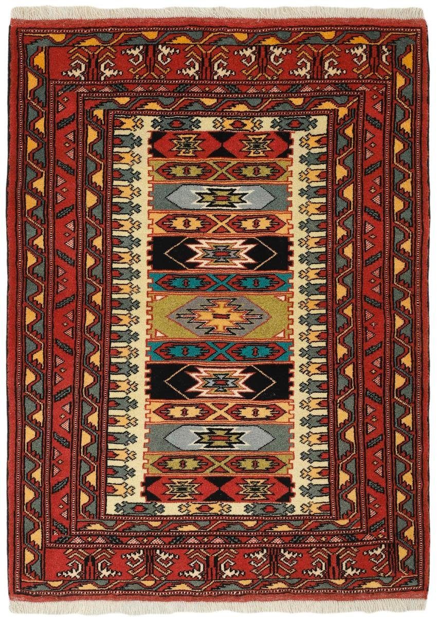 Orientteppich Turkaman 83x113 Handgeknüpfter Orientteppich / Perserteppich, Nain Trading, rechteckig, Höhe: 6 mm