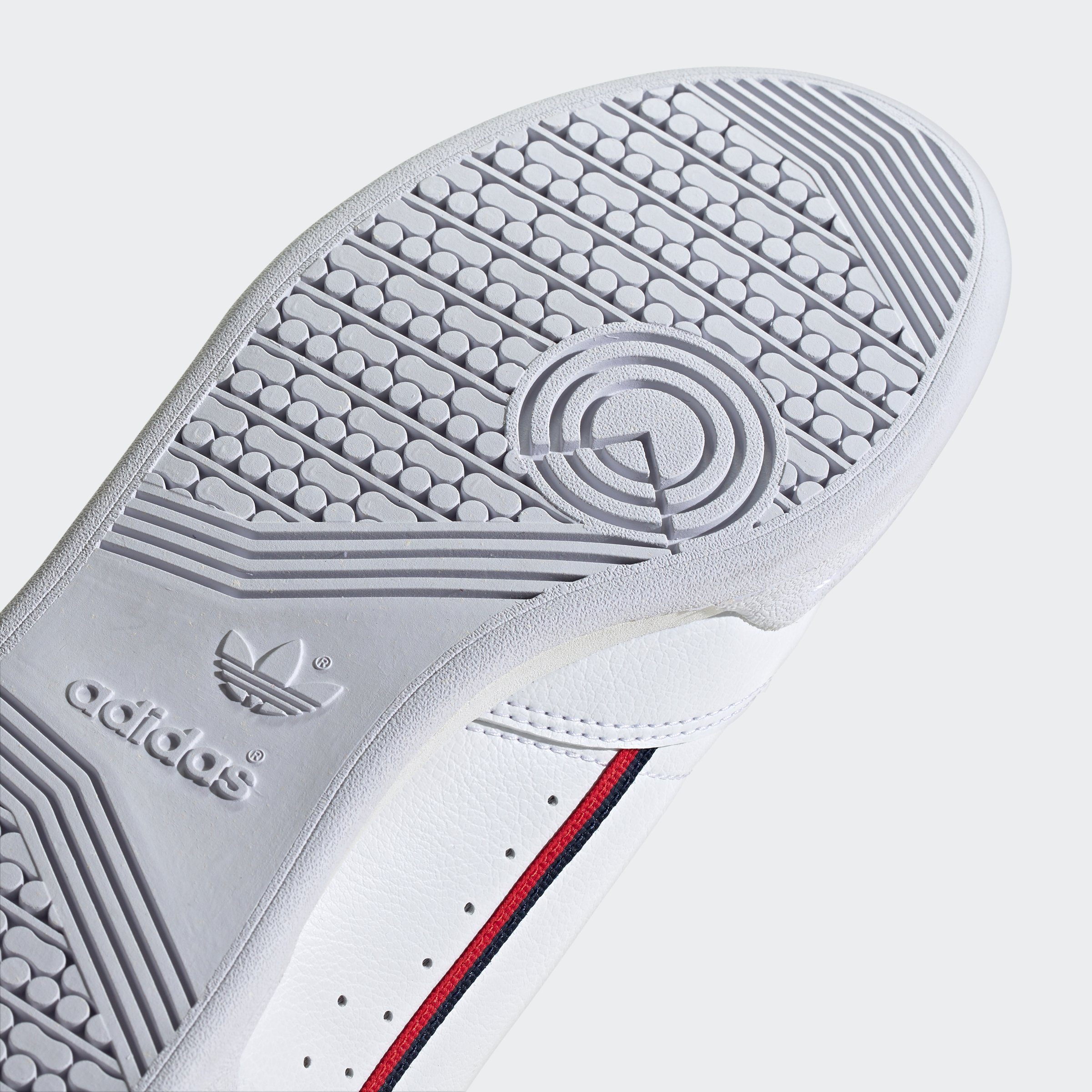 80 adidas VEGAN CONTINENTAL Sneaker Originals FTWWHT-CONAVY-SCARLE