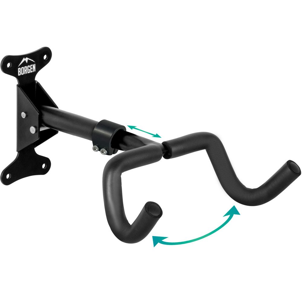 Borgen Fahrrad-Montageständer Borgen Fahrrad Wandhalterung, einstell- und klappbar für MTB, Rennrad