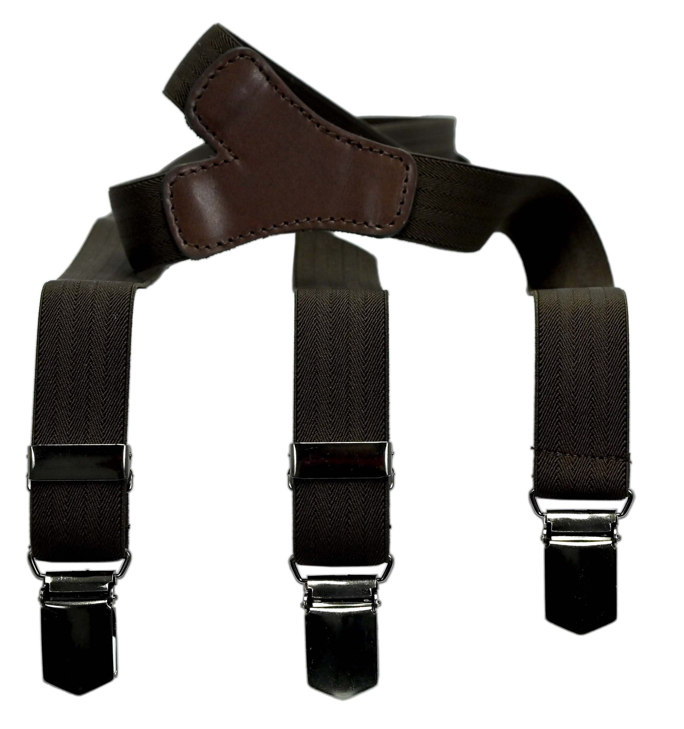 LLOYD Men’s Belts Hosenträger LLOYD-Hosenträger 25 mm uni Lederrückenteil Clips brown