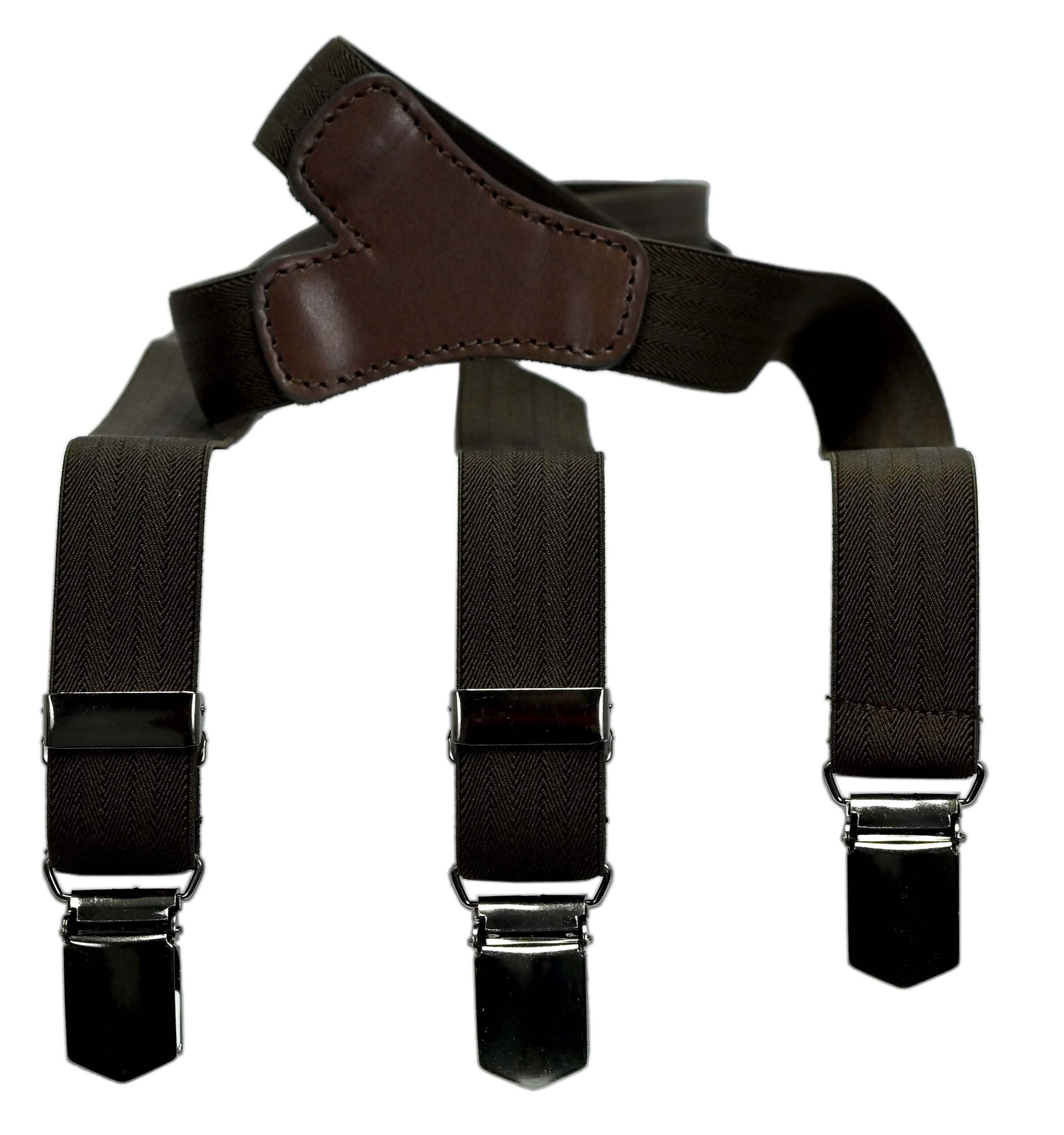 LLOYD Men’s 25 LLOYD-Hosenträger mm Lederrückenteil Belts brown uni Hosenträger Clips