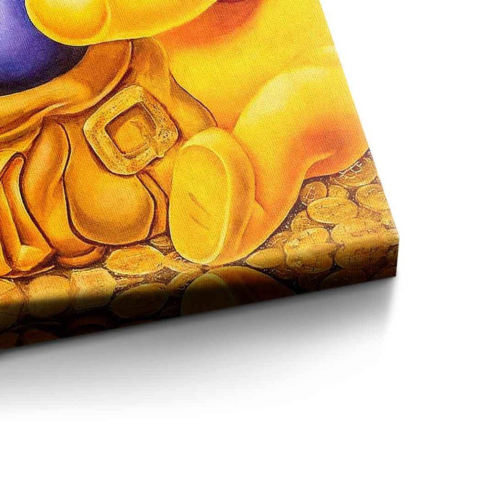 Bitcoin weißer crypto Art Pop Bitcoin Comic der Leinwandbild Bear, Leinwandbild Rahmen Pu DOTCOMCANVAS® Winnie-the-Pooh Bär