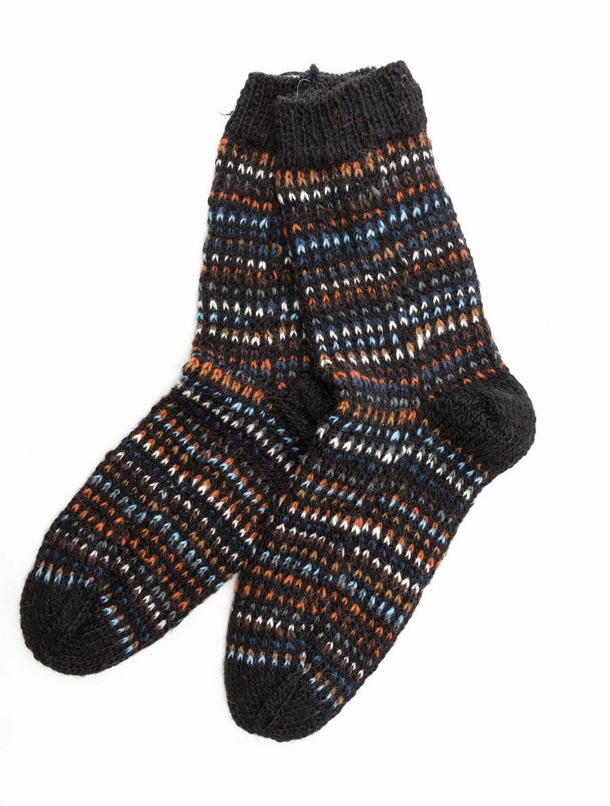 El Puente Socken Lange Socken, Größe 37 - 39, Handmade Fair Trade