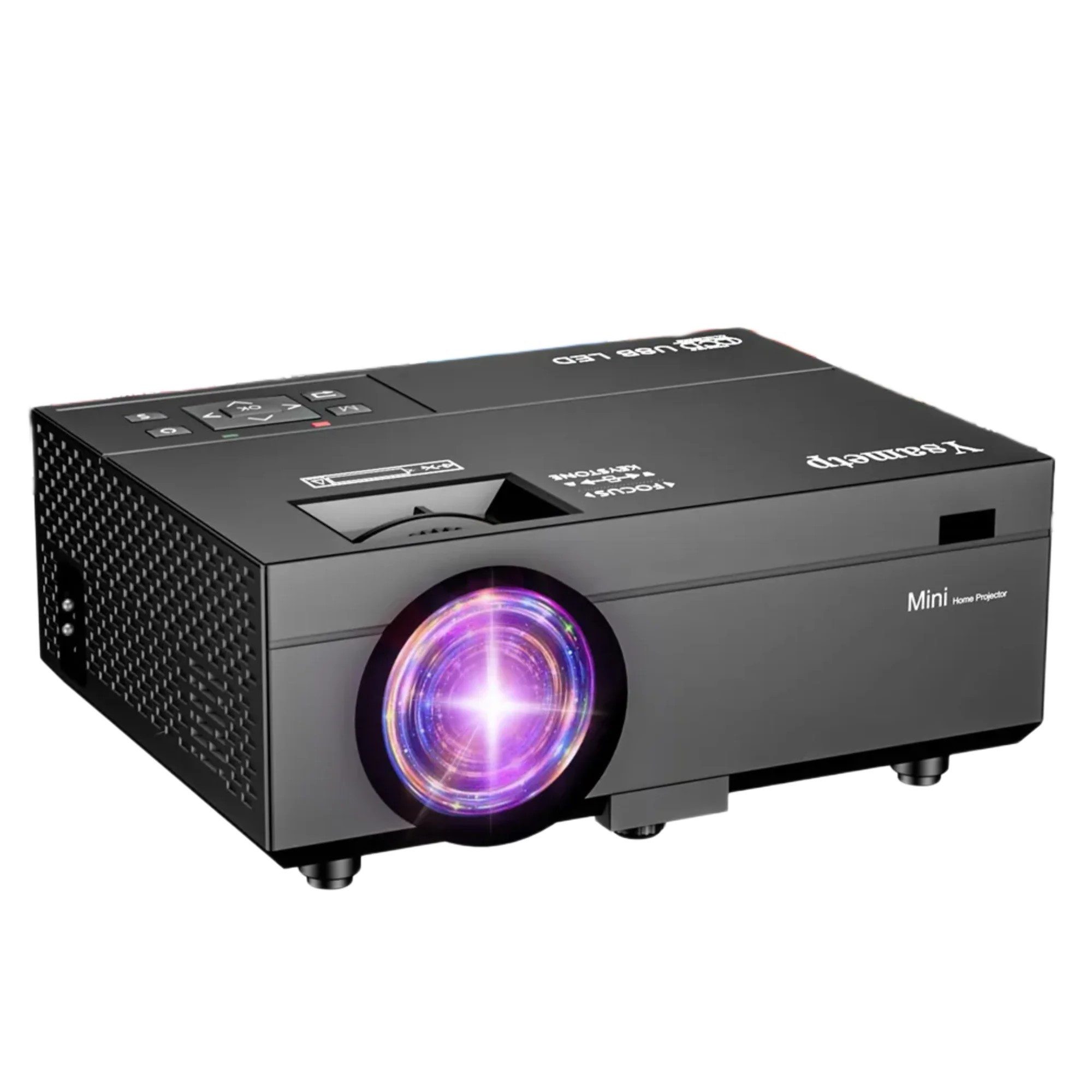 TransJee M8G HD LED Projector, 1280*1080 Resolution LED-Beamer (2000:1, 1280*720 px, Projektionsabstand 1,5 m - 4 m, Projektionsgröße 30 Zoll - 120 Zoll)