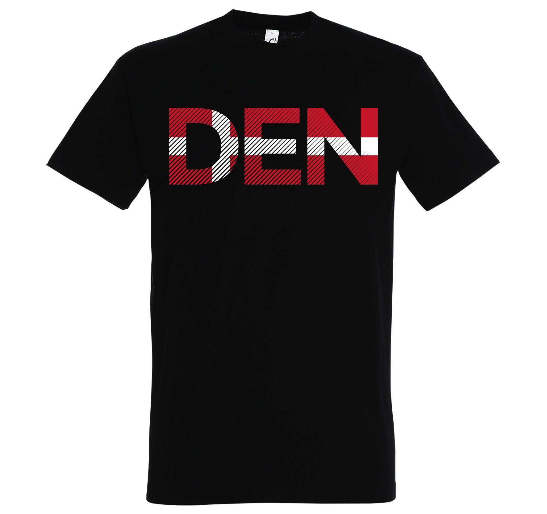 Youth Designz T-Shirt Dänemark mit Trendigem Frontdruck