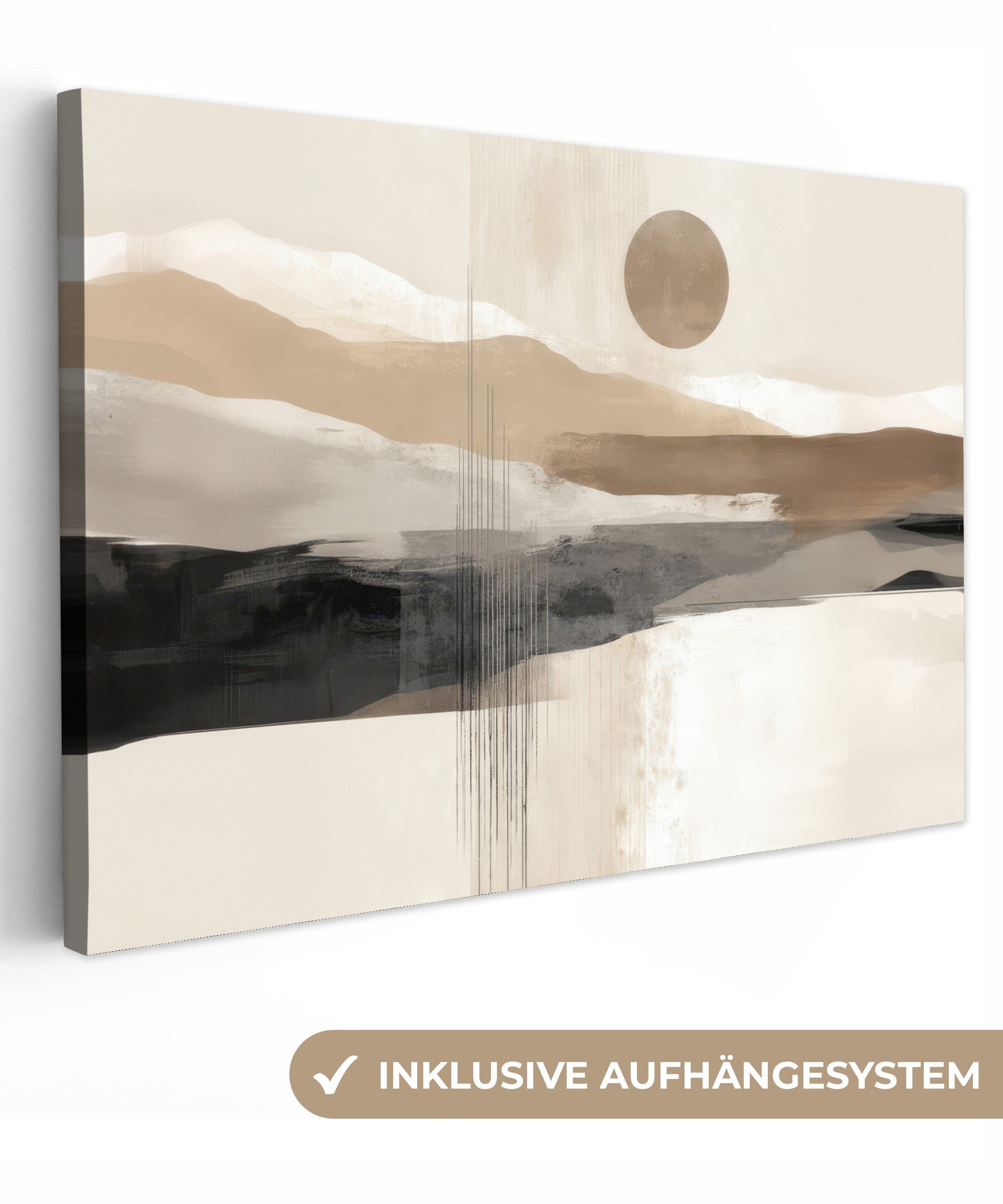 OneMillionCanvasses® Leinwandbild Minimalistisch - Landschaft - Dimension, günstig online kaufen