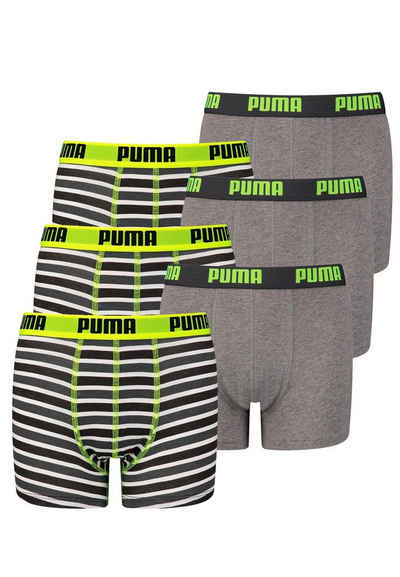 PUMA Boxershorts JUNGEN BASIC BOXER Printed Stripes 2P