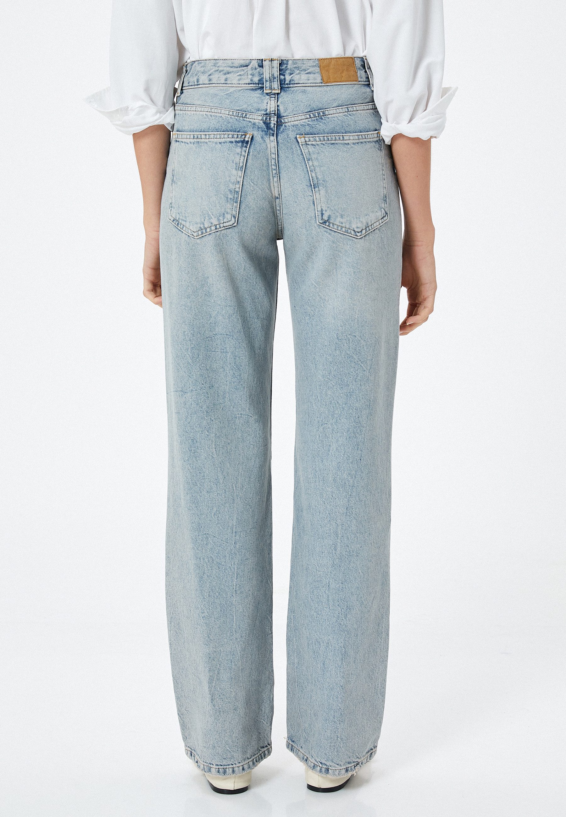 Koton Straight-Jeans Denim Longer Straight Straight-Jeans