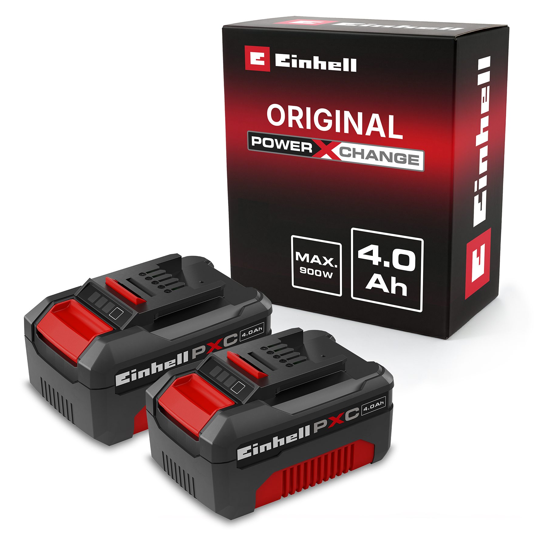 Einhell 2x18V 4,0Ah PXC-Twinpack CB Akku (2 St), 18 V, 4 Ah