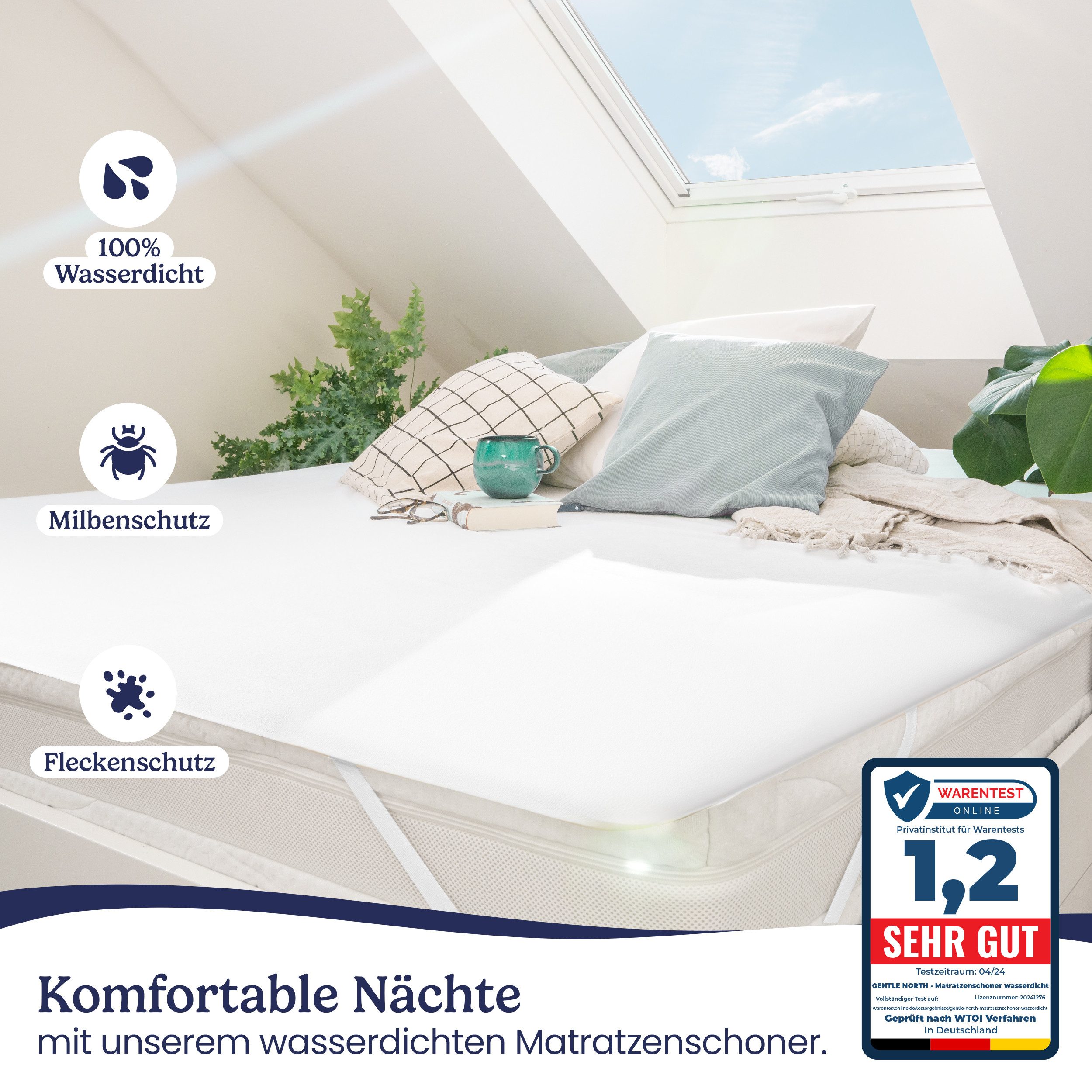 Matratzenschoner Matratzenauflage als Nässeschutz für Kinder günstig online kaufen