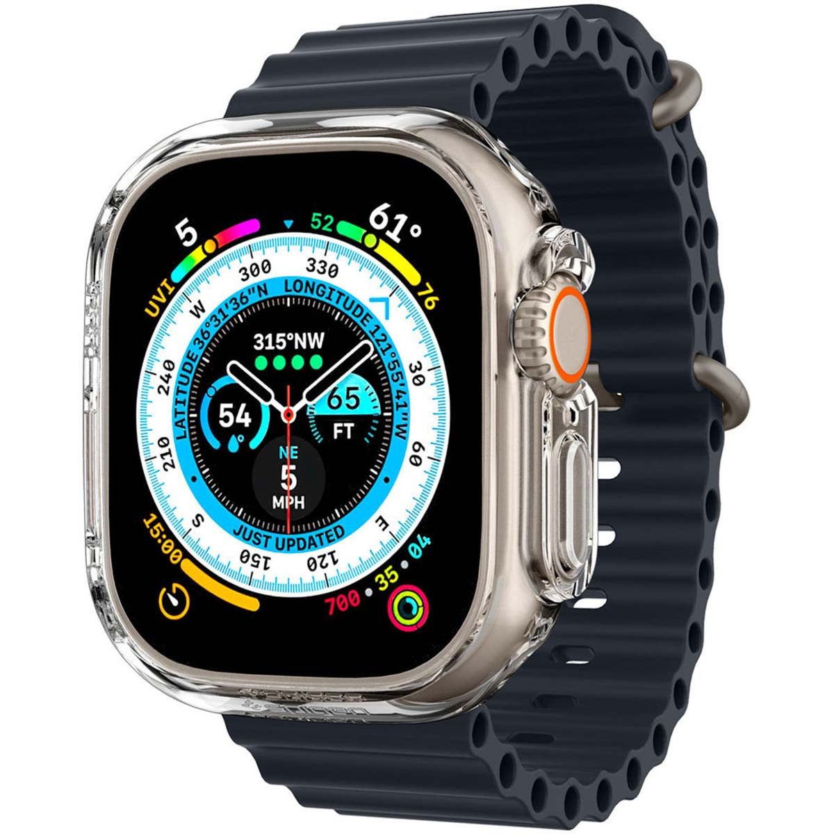 Spigen Displayschutzfolie Spigen Thin Fit™ Bumper Apple Watch Ultra / Ultra 2 / Ultra 3 - 49 mm, 1 Stück