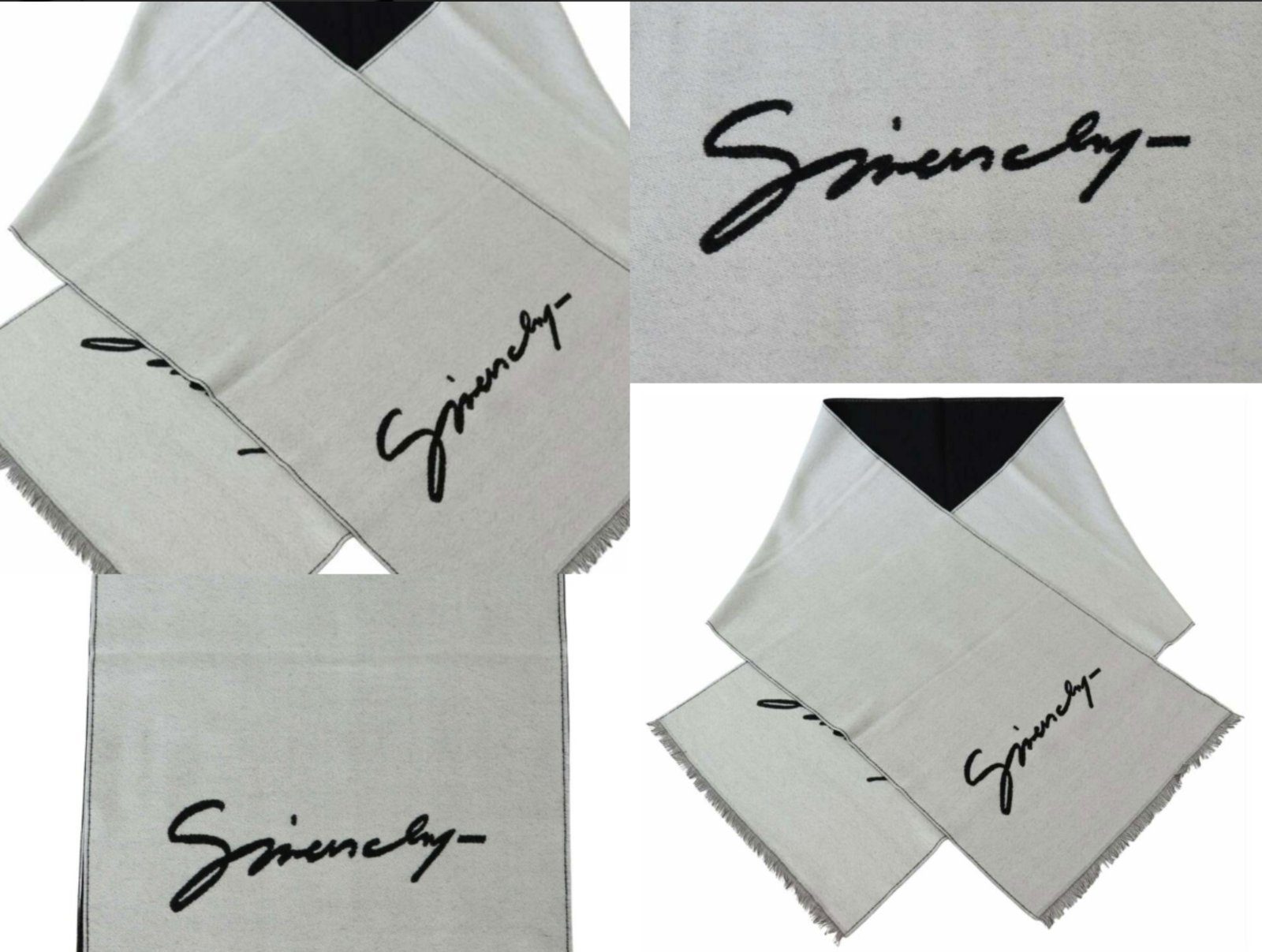 GIVENCHY Strickschal Schal Unisex Signature Tuch, Beidseitig tragbar mit verschiedene Farboptionen