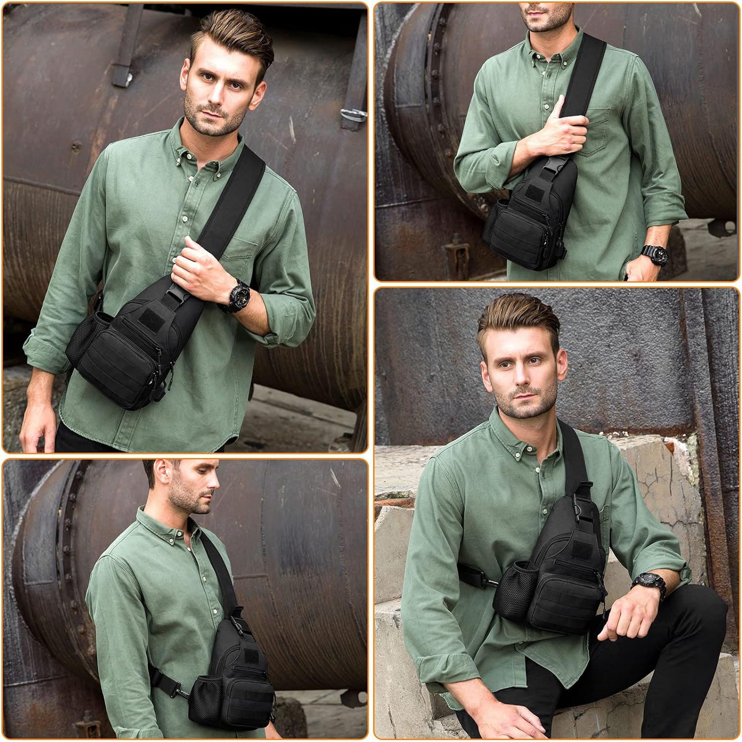 HAUSS SPOLE Umhängetasche Schultertasche Schulter Rucksack günstig online kaufen