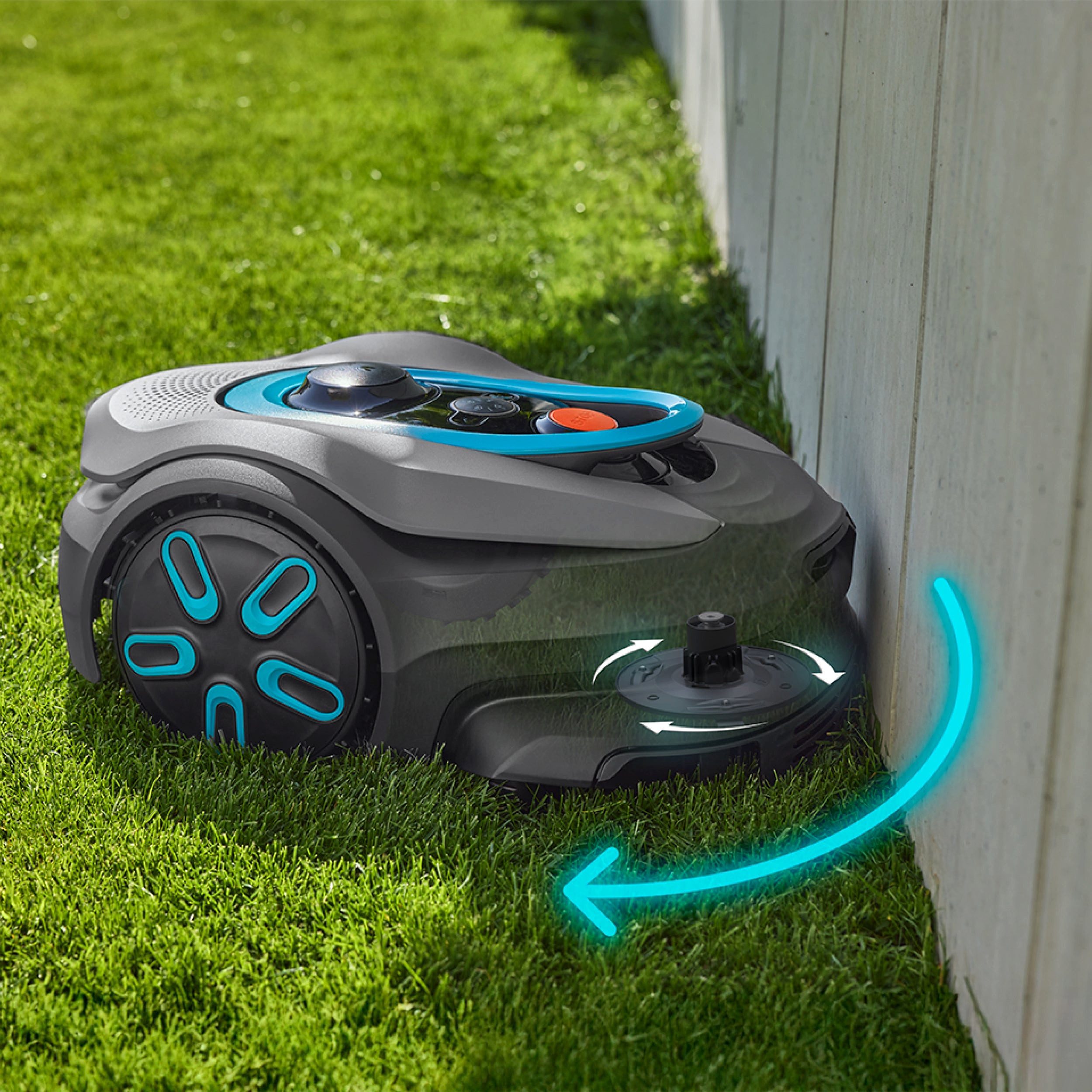 GARDENA Rasenmähroboter smart SILENO sense 600, bis 600 m² Rasenfläche, LONA Intelligence, Trim-to-Edge