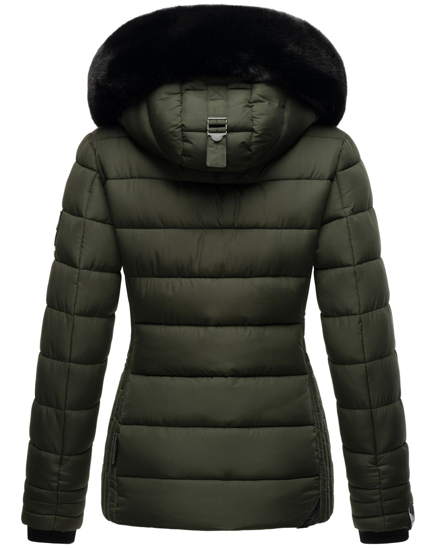 Marikoo Outdoorjacke Qesraa abnehmbarer olive mit Kapuze