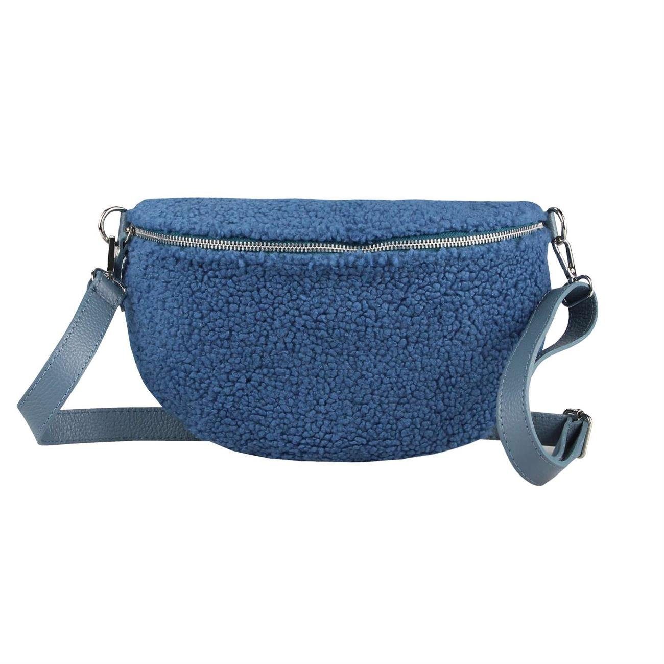 ITALYSHOP24 Bauchtasche Damen Teddyfell Tasche CrossBody günstig online kaufen