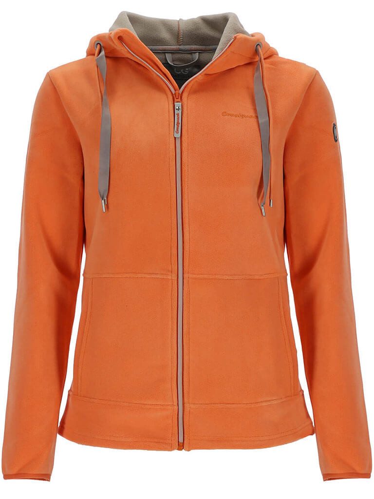 Coastguard Fleecejacke Damen Jacke gebondet mit angeschnittener Kapuze und Reißverschluss