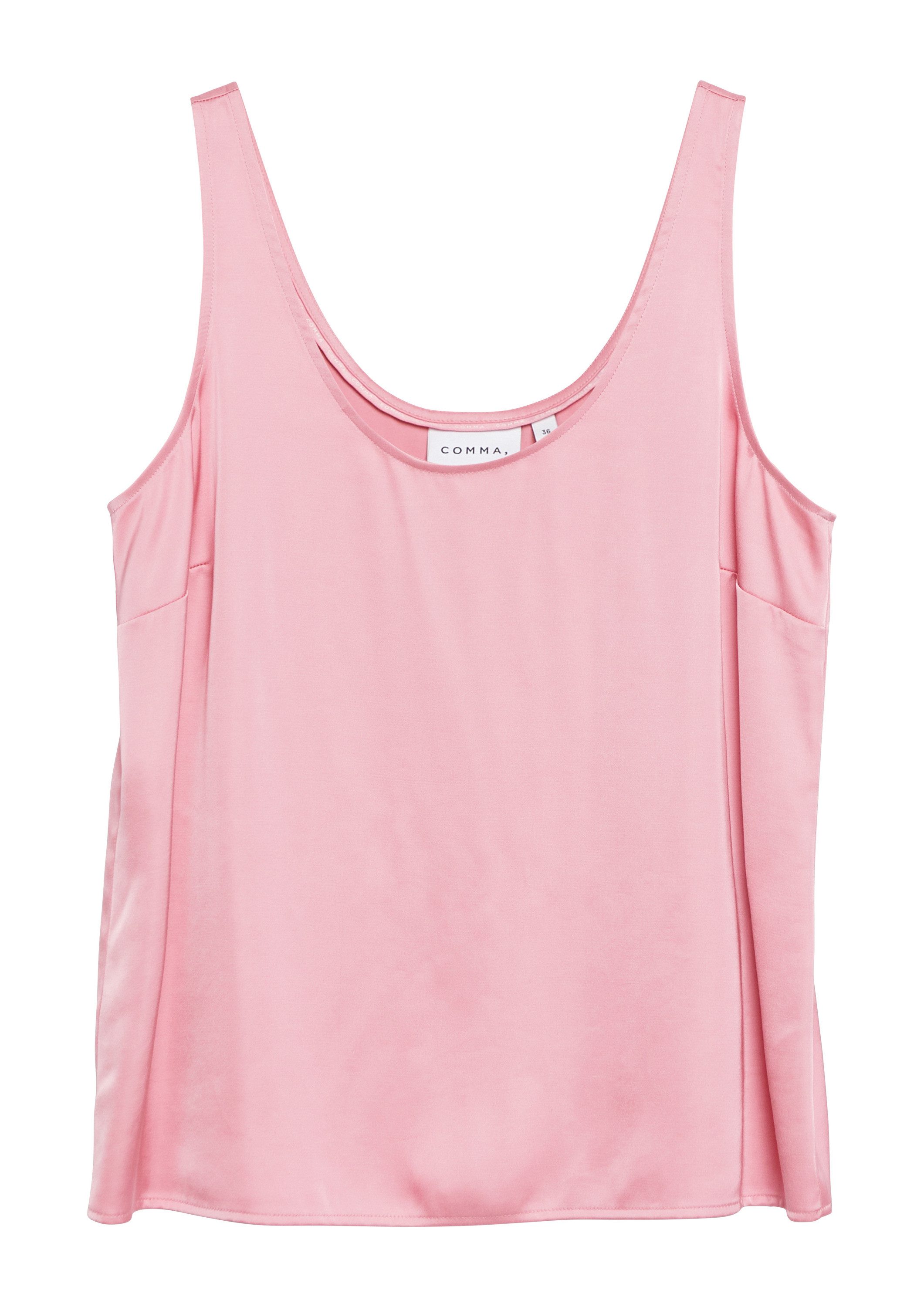 comma Blusentop Bluse Satin-Top