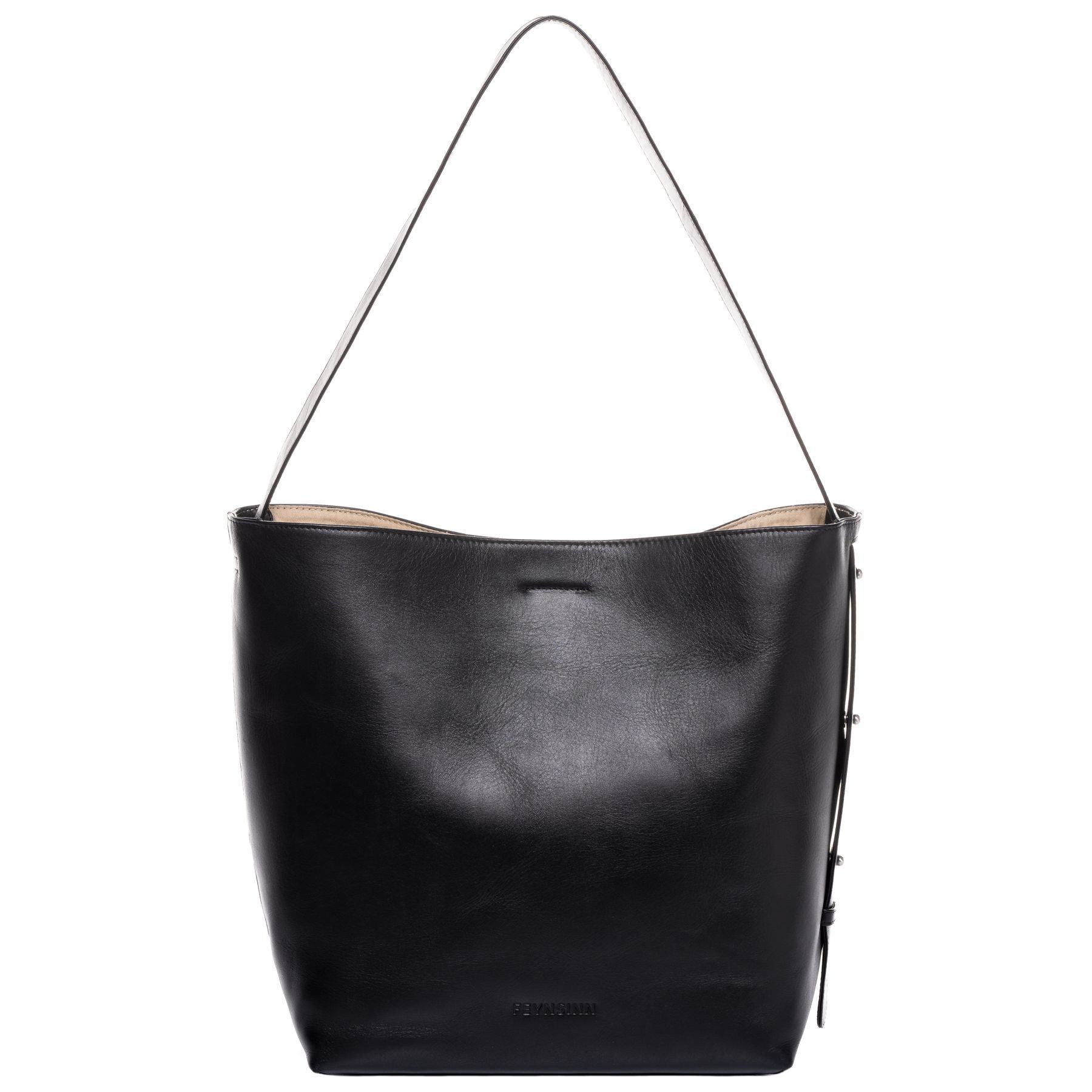 FEYNSINN Umhängetasche echt Leder Hobo Beutel Schultertasche groß schwarz, Schultertasche Echtleder für Damen, Beuteltasche schwarz