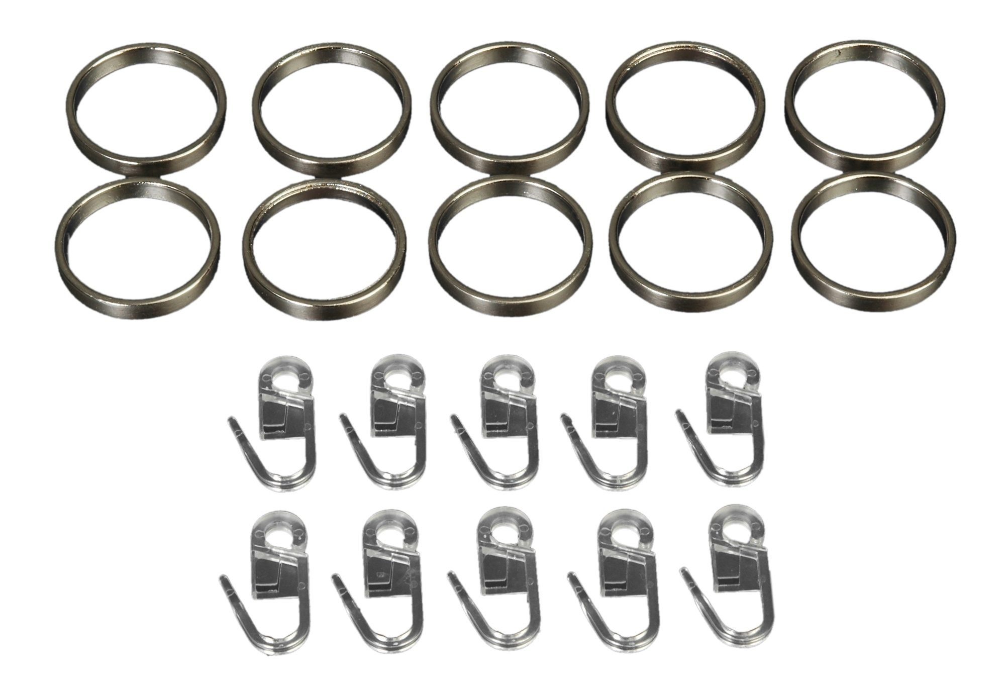 Liedeco Gardinenring, Gardinen, (Set, 10-St., mit günstig online kaufen