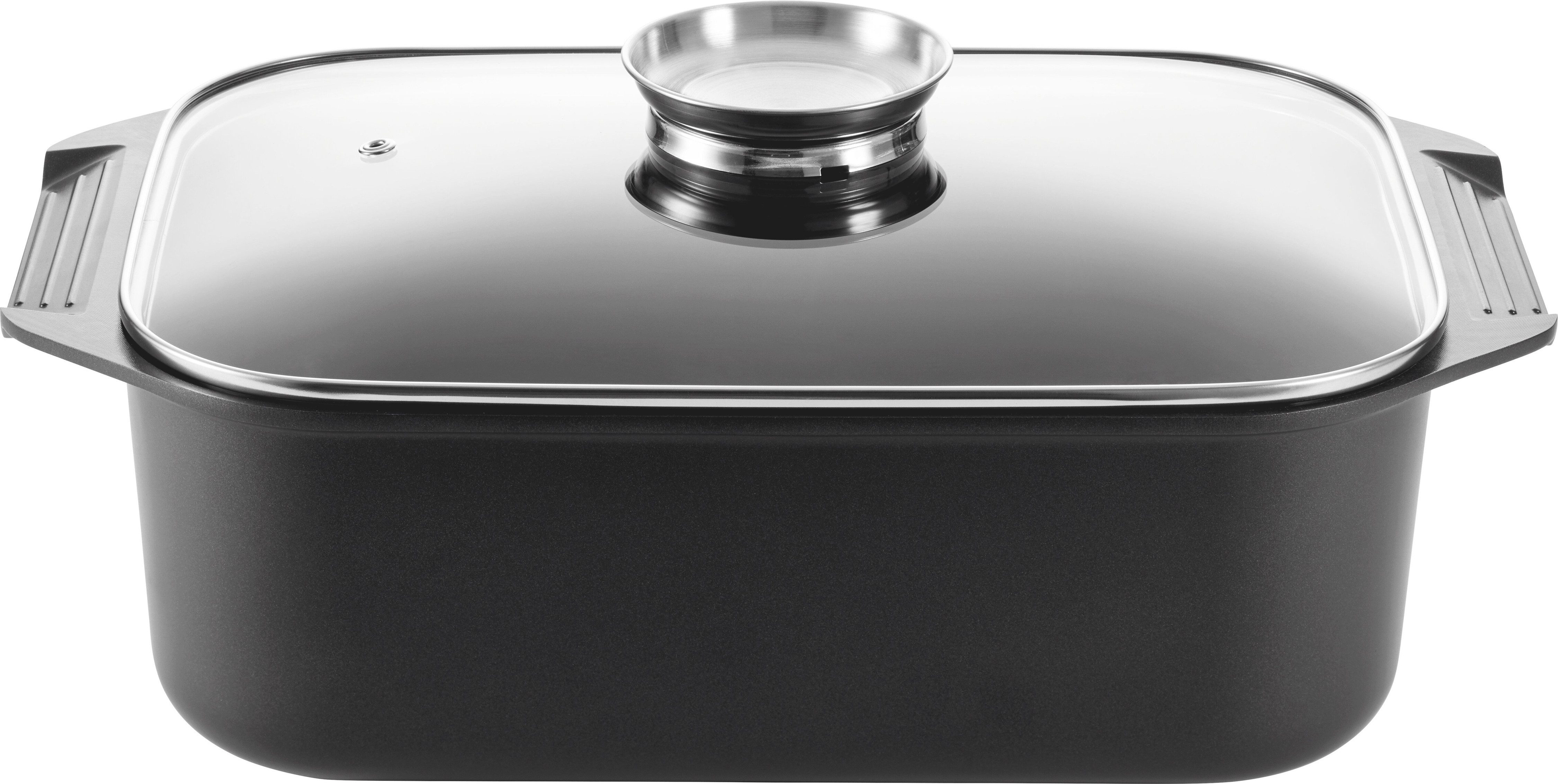HENCKELS by ZWILLING Bräter Ember, Aluminium (1-tlg), Keramikbeschichtung, großes Fassungvermögen, Induktion, Glasdeckel