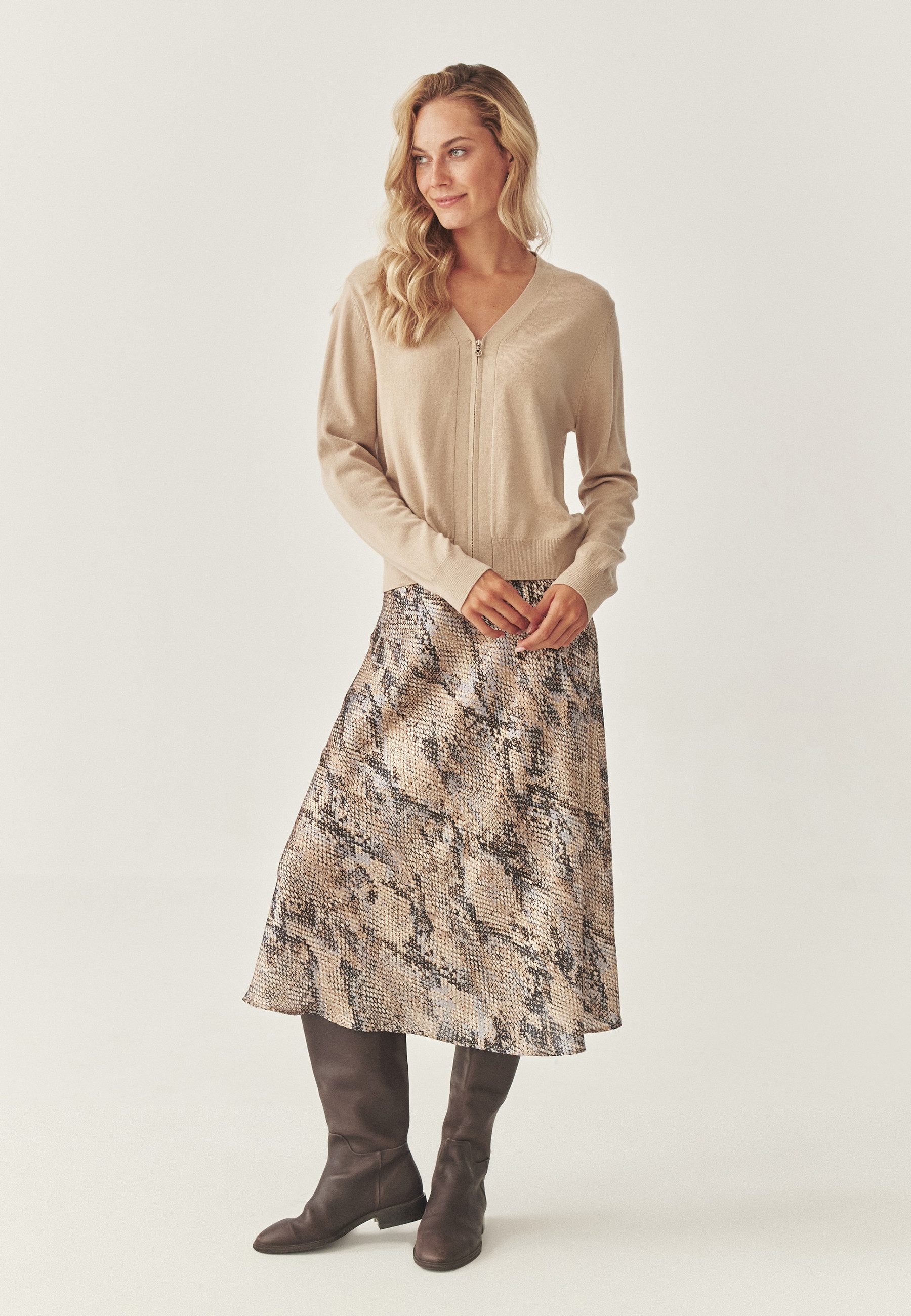 TATUUM Midirock SATIN MIDI ROCK - SATINI 8