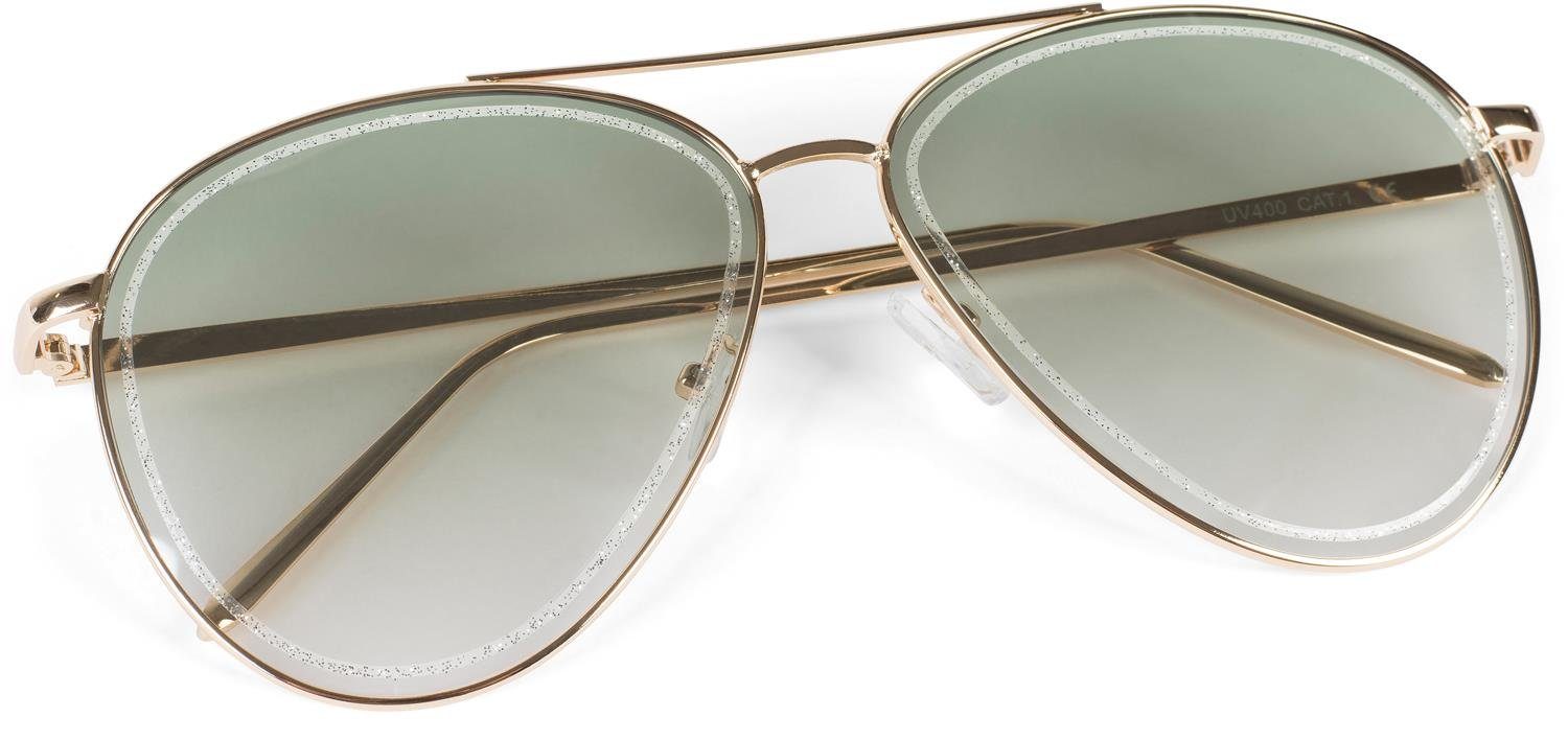 styleBREAKER Sonnenbrille Piloten Sonnenbrille mit Glitzer Highlights (1-St)